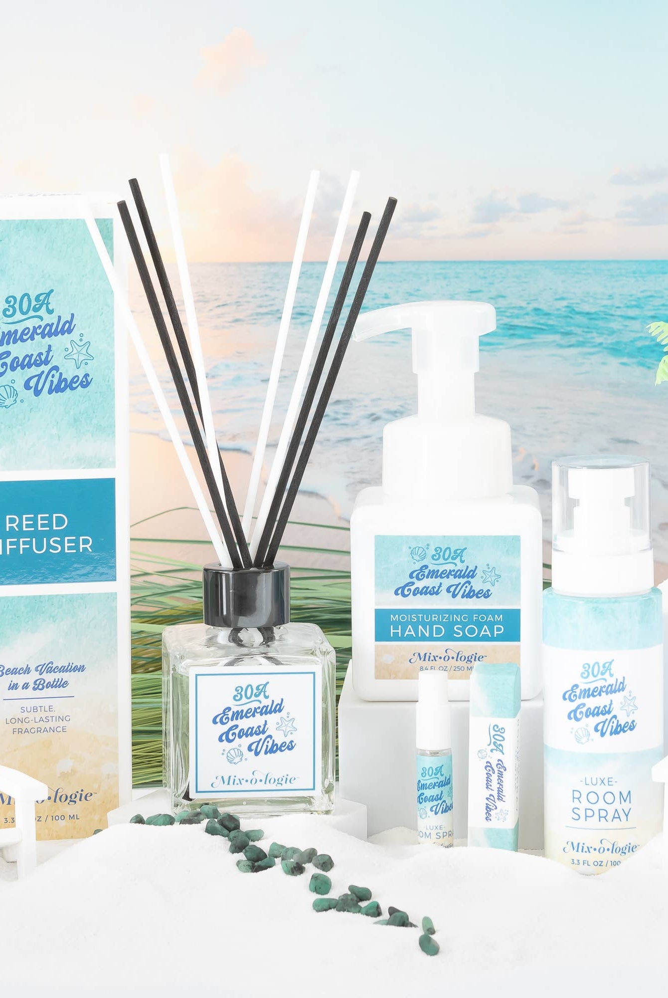 30A Emerald Coast Vibes | Reed Diffuser - A'Bekah's Boutique