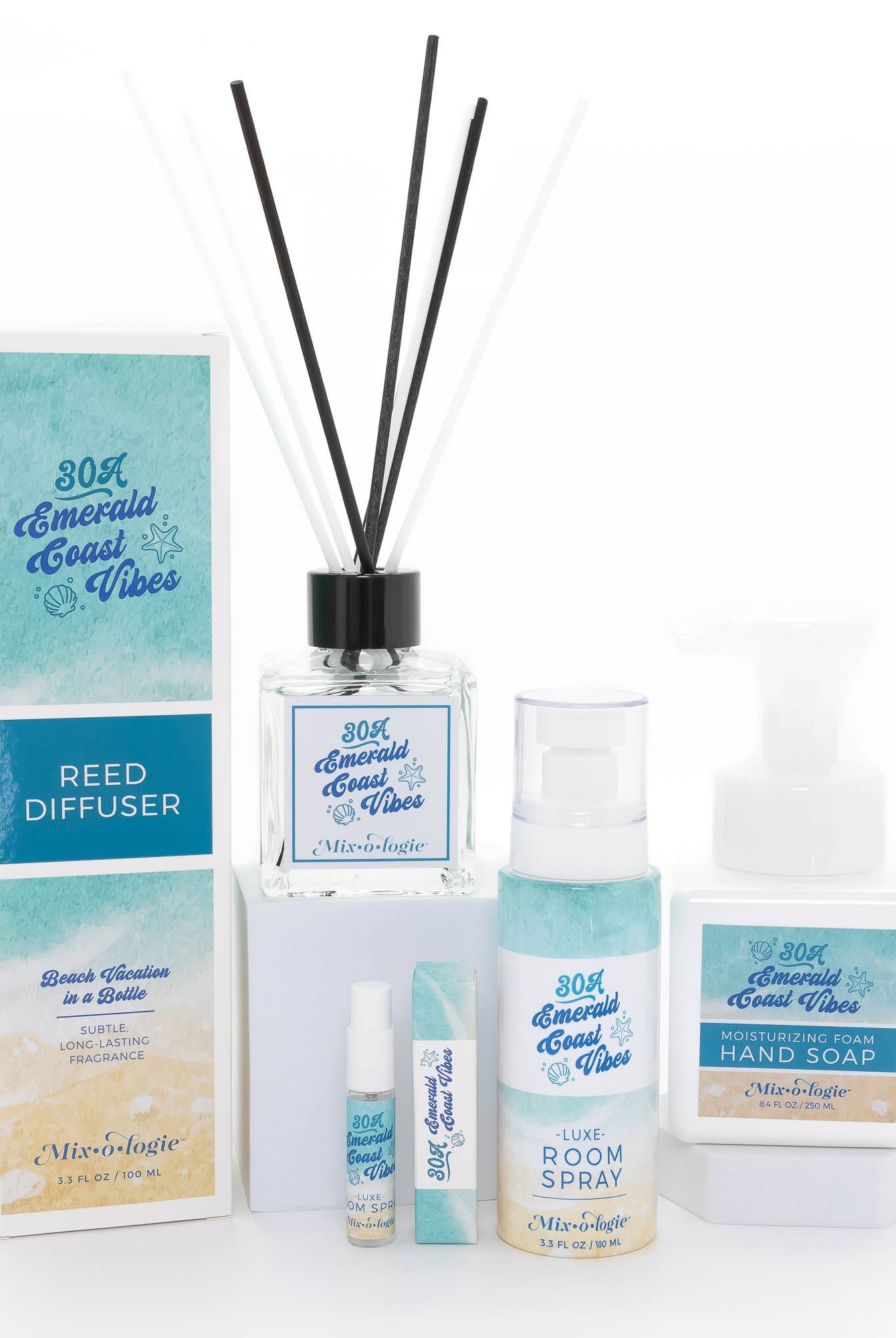 30A Emerald Coast Vibes | Reed Diffuser - A'Bekah's Boutique