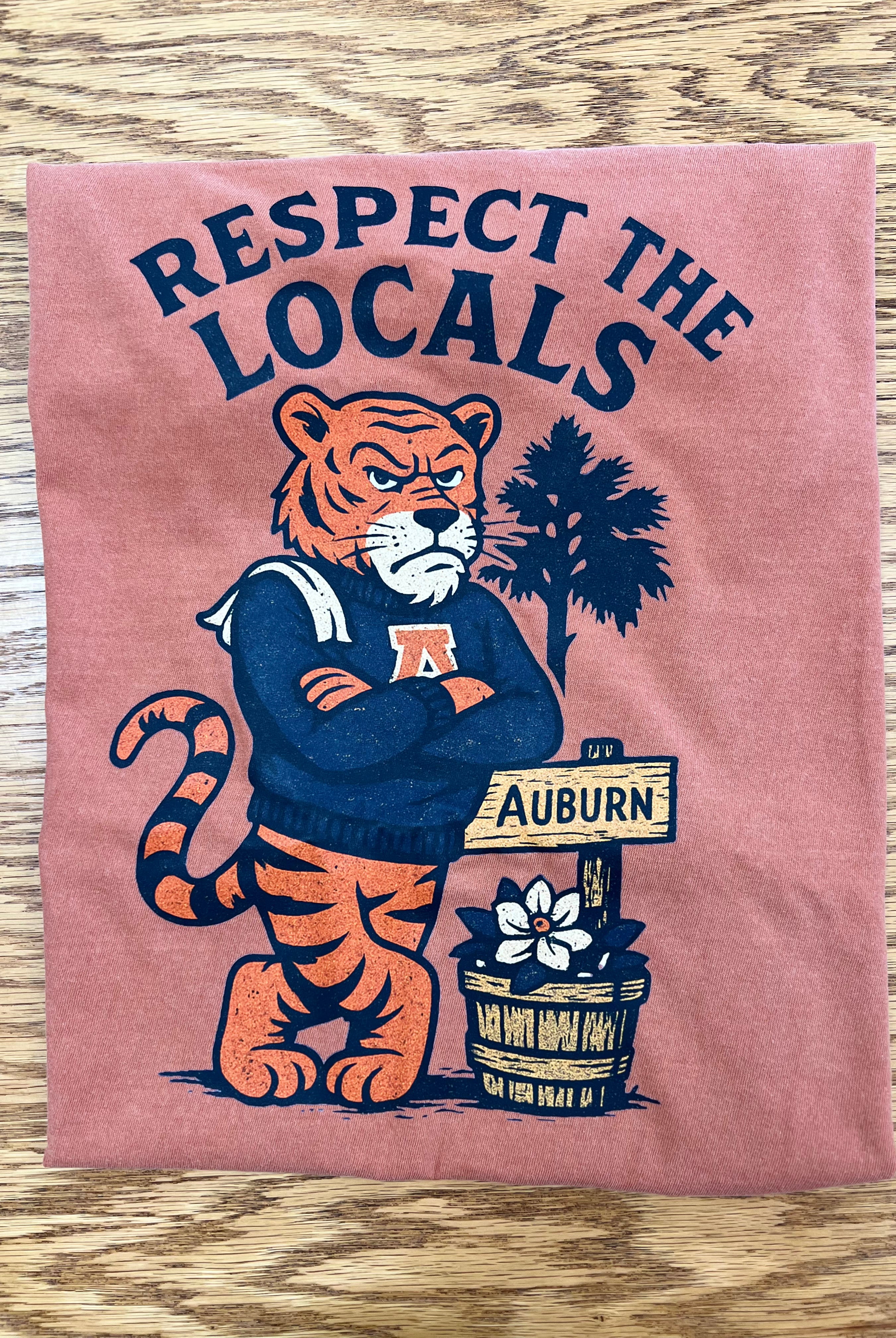 Auburn Respect the Locals Day Tiger T-Shirt.