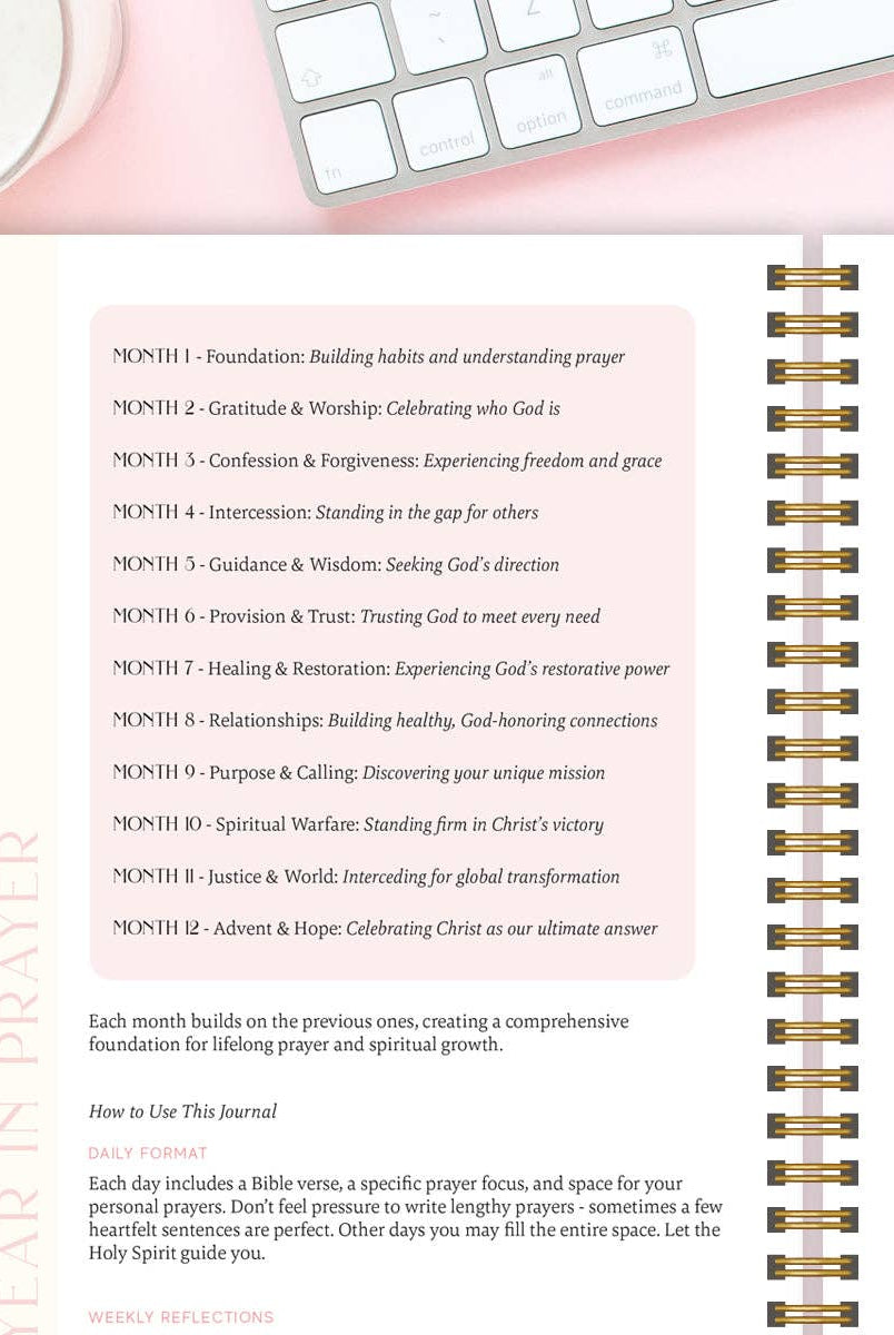 A Year In Prayer: A Journey of Daily Prayer and Reflection - A'Bekah's Boutique