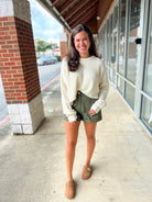 All The Best Cream Long Sleeve Cropped Sweater - A'Bekah's Boutique