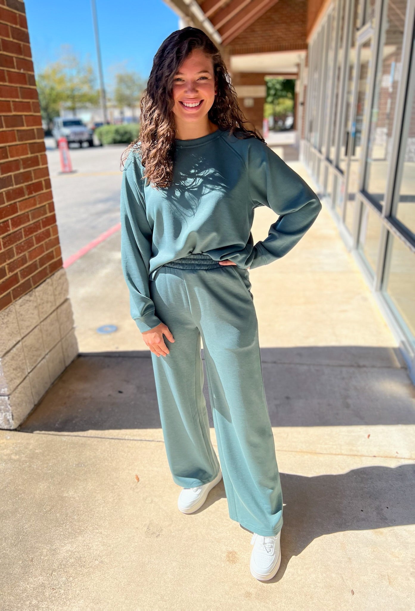 Ash Jade Scuba Long Sleeve Pant Set - A'Bekah's Boutique