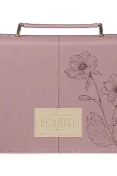 Be Joyful 1 Thessalonians 5:16 Dusty Mauve Bible Cover - A'Bekah's Boutique