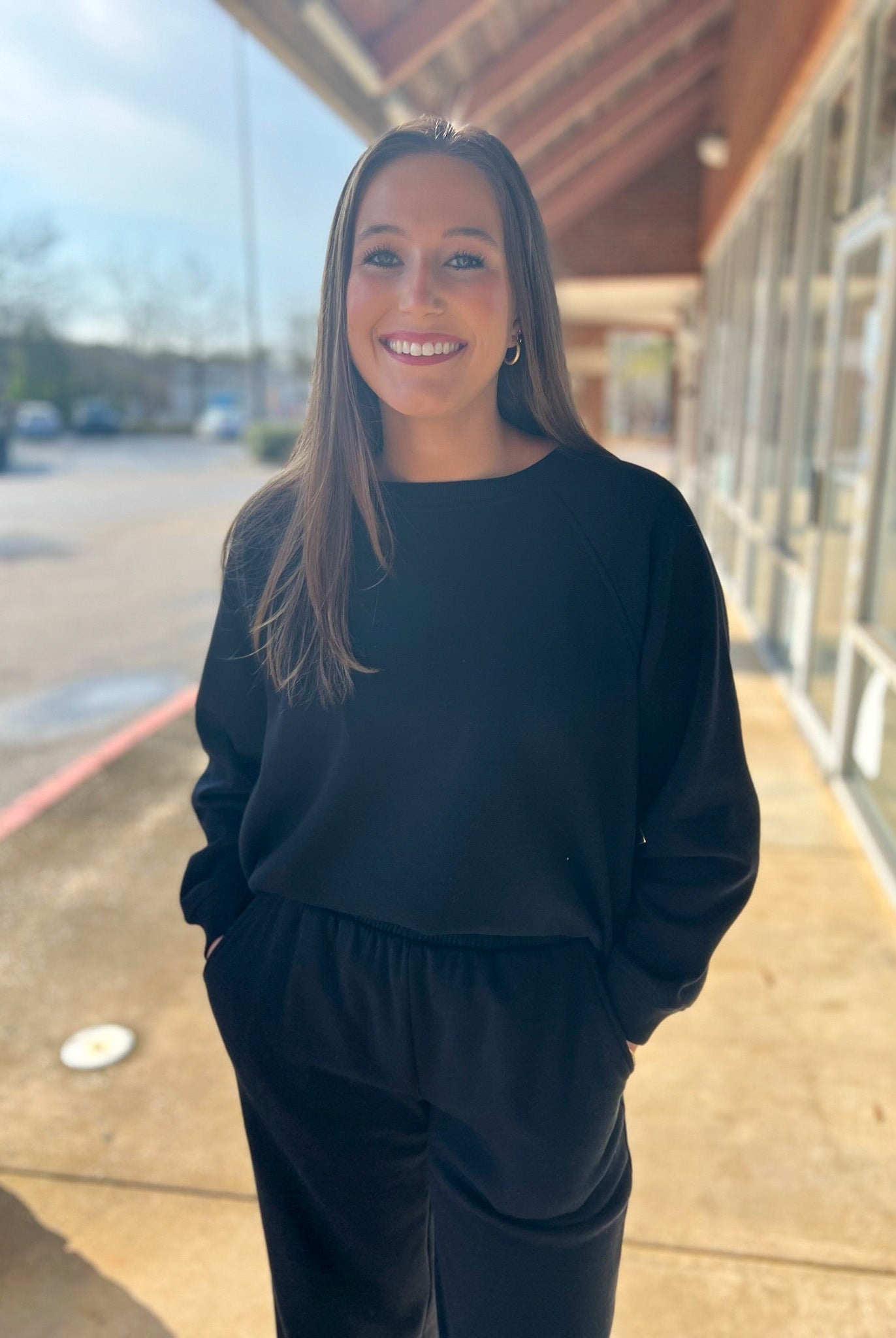 Black Fleece Pullover and Pants Set - A'Bekah's Boutique