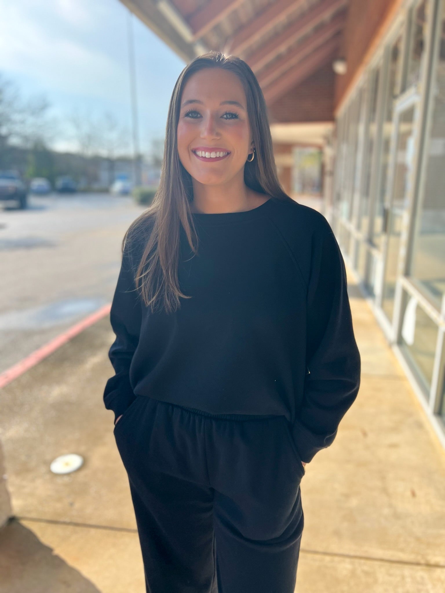 Black Fleece Pullover and Pants Set - A'Bekah's Boutique