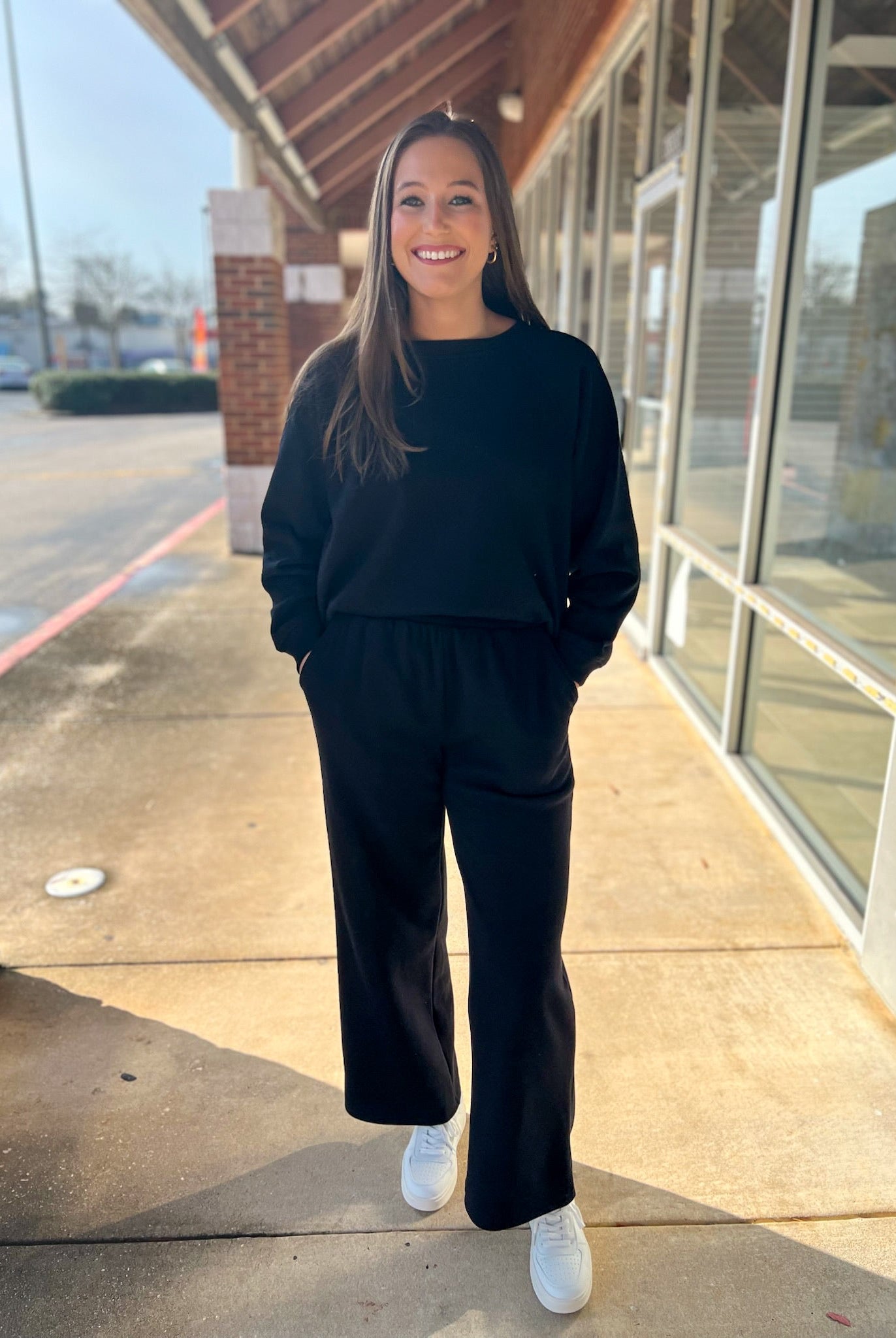 Black Fleece Pullover and Pants Set - A'Bekah's Boutique