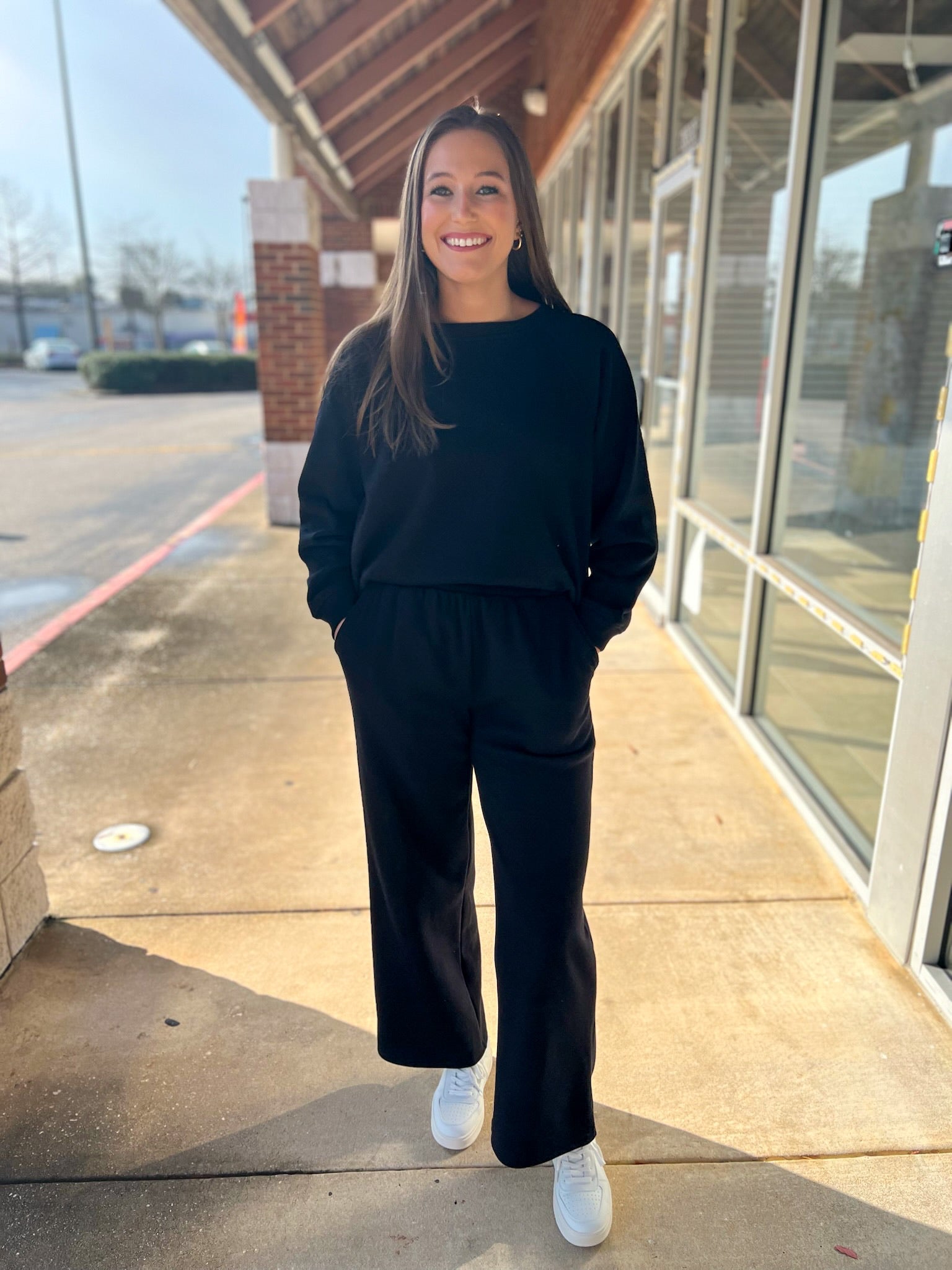 Black Fleece Pullover and Pants Set - A'Bekah's Boutique