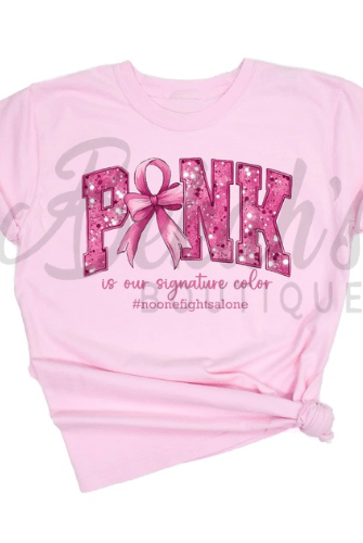 Breast Cancer Awareness CC Tee - A'Bekah's Boutique