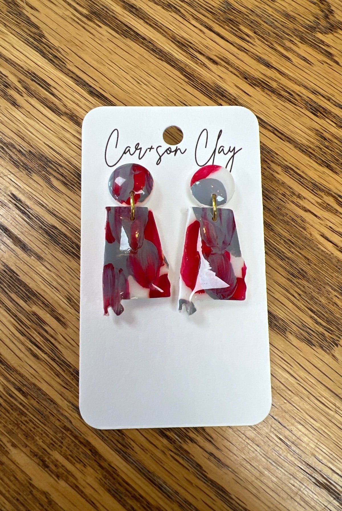 CAR+SON CLAY Alabama Game Day Earrings - A'Bekah's Boutique