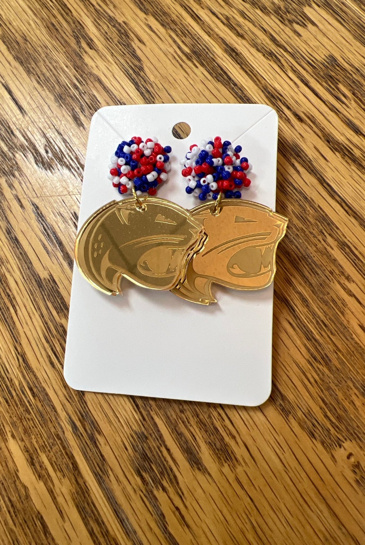 CAR+SON CLAY University of South Alabama Jaguar Head Earrings - A'Bekah's Boutique