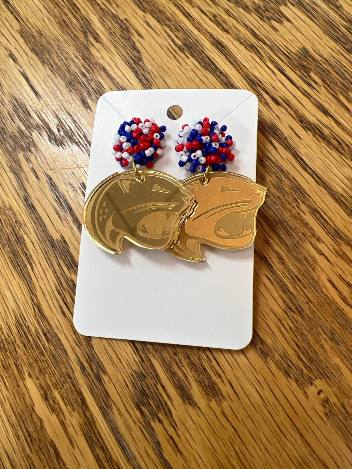 CAR+SON CLAY University of South Alabama Jaguar Head Earrings - A'Bekah's Boutique