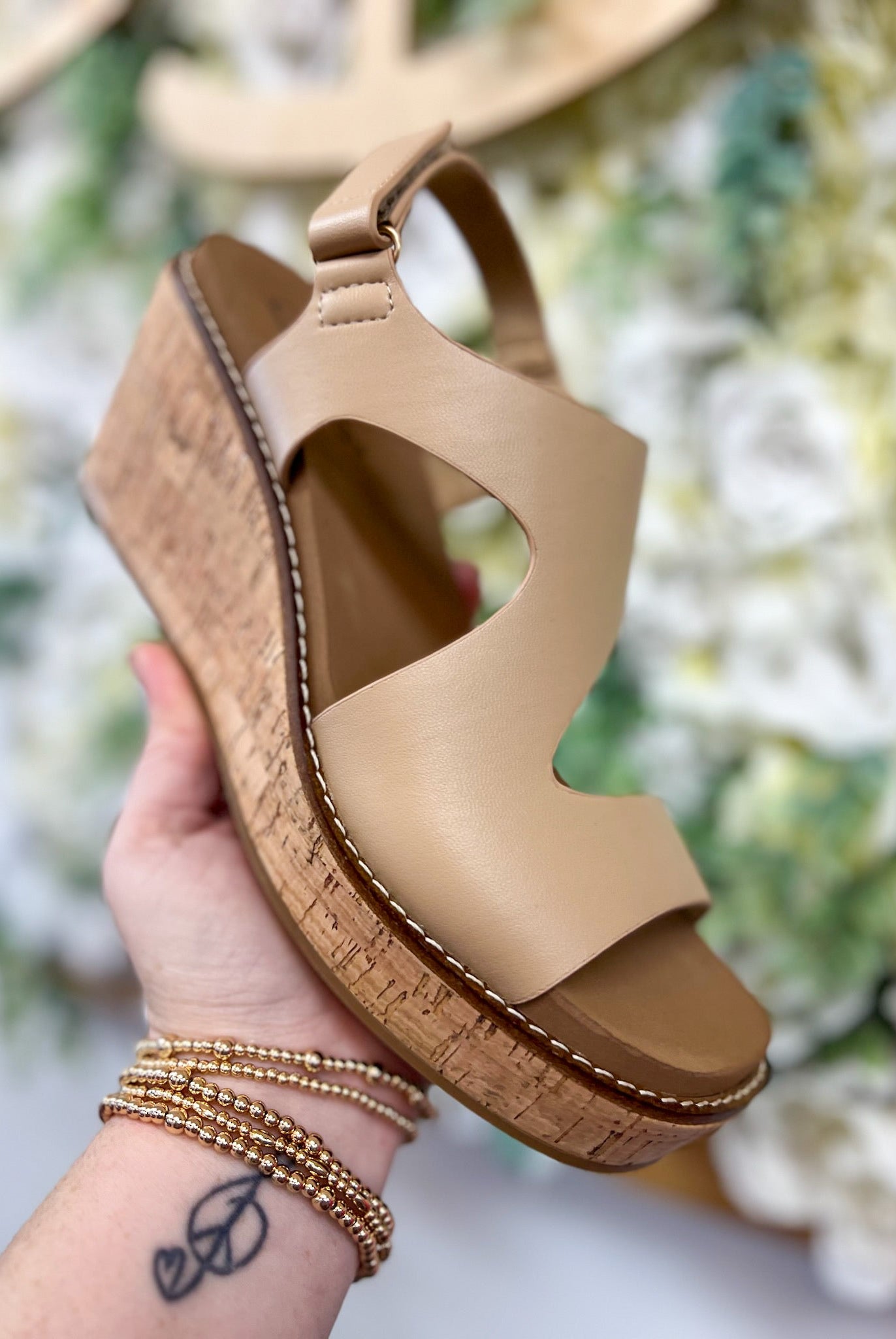 Corkys Camel Steppin Out Wedges - A'Bekah's Boutique