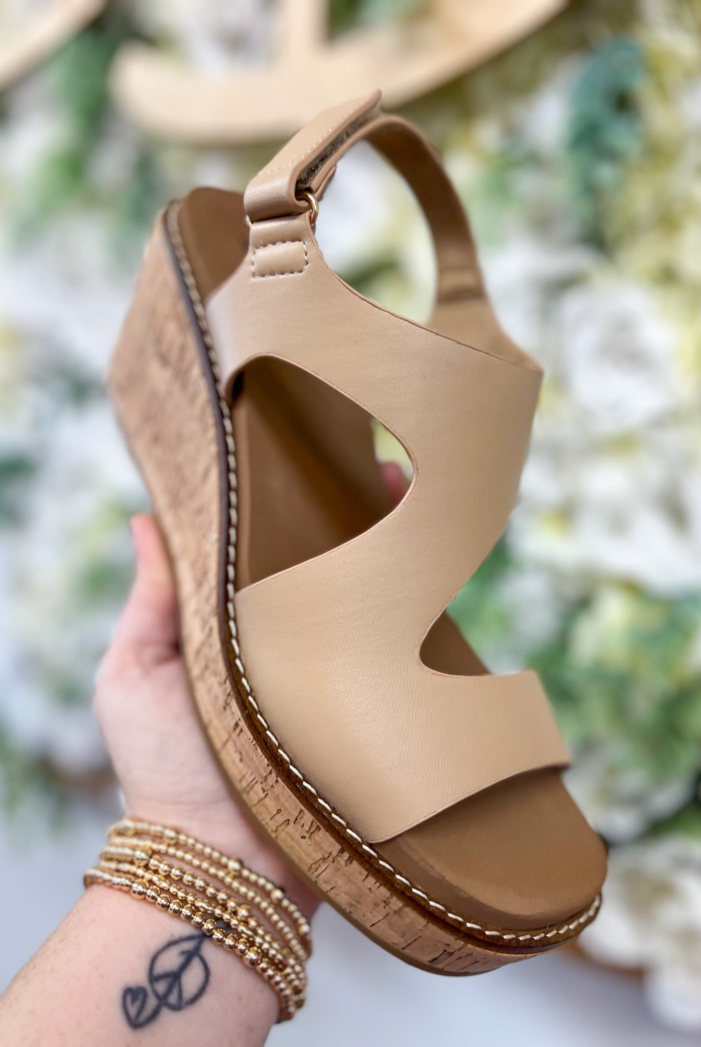 Corkys Camel Steppin Out Wedges - A'Bekah's Boutique