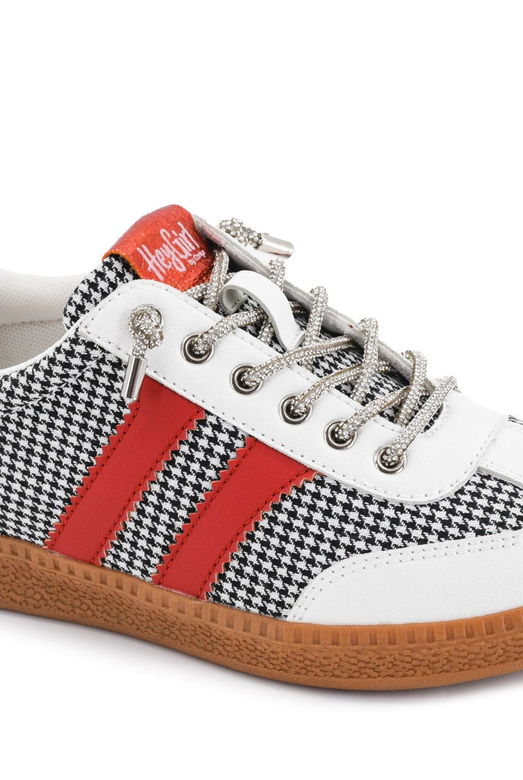 Corkys Heads Up Black and White Houndstooth Sneakers - A'Bekah's Boutique