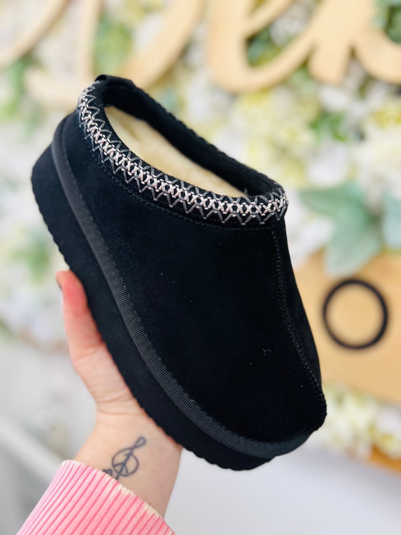 Corkys Pillow Talk Black Faux Suede Platform Mule - A'Bekah's Boutique