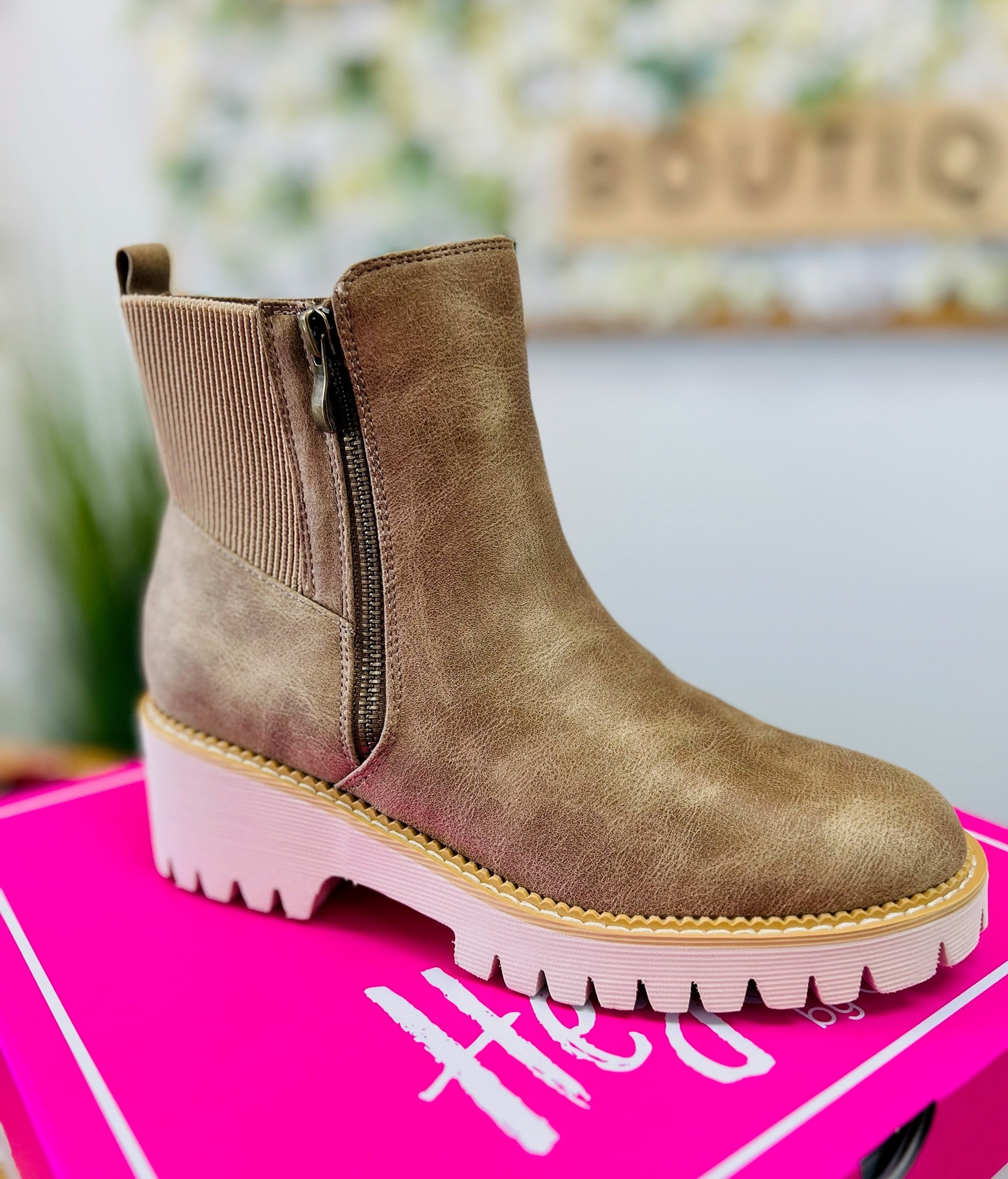 Corkys Take a Hike Taupe Ankle Boots - A'Bekah's Boutique
