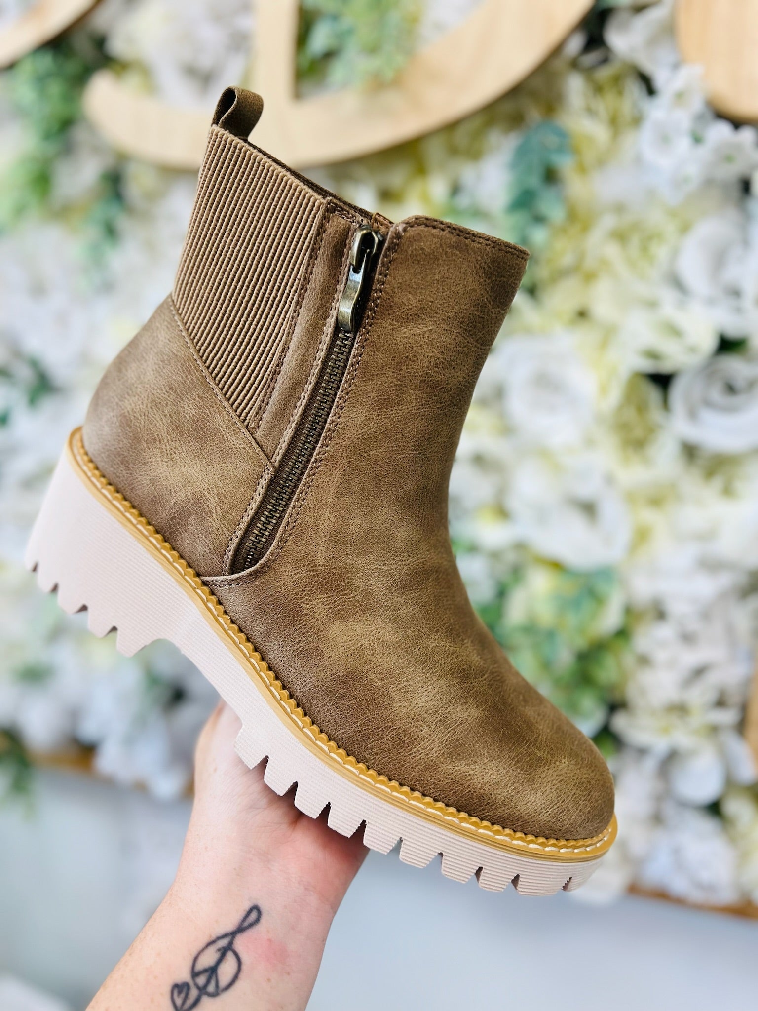 Corkys Take a Hike Taupe Ankle Boots - A'Bekah's Boutique