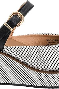 Corkys Treat Yourself Black Combo Slip On Wedges - A'Bekah's Boutique