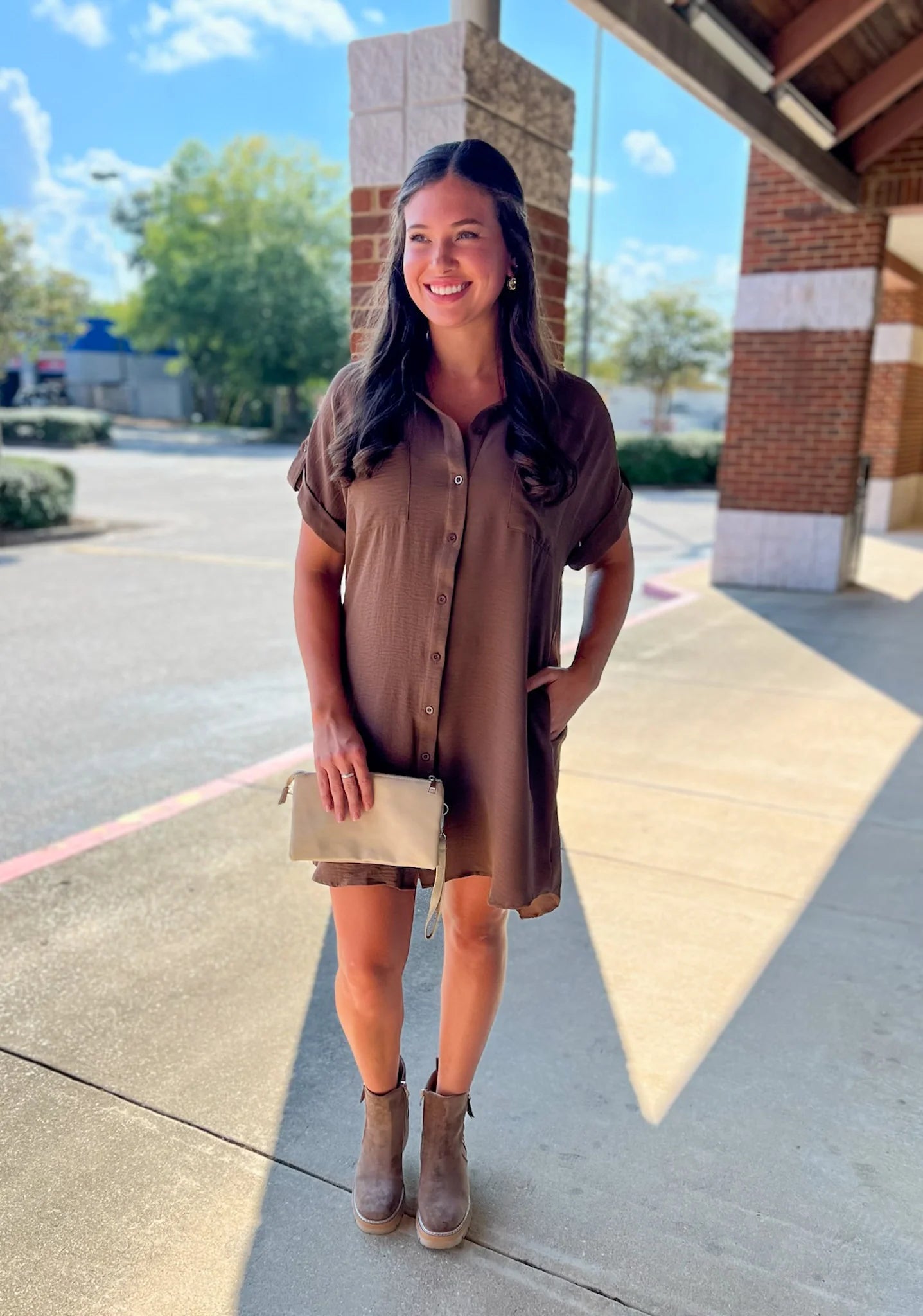 Corkys Up To No Good Saddle Faux Suede Chunky Heel Booties - A'Bekah's Boutique