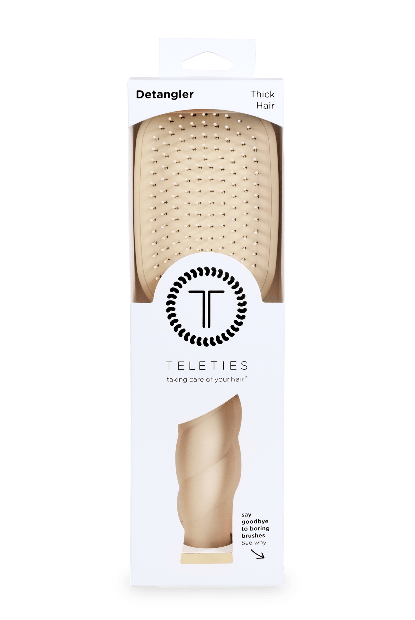 Detangler Hair Brush for Thick Hair - Tan - A'Bekah's Boutique