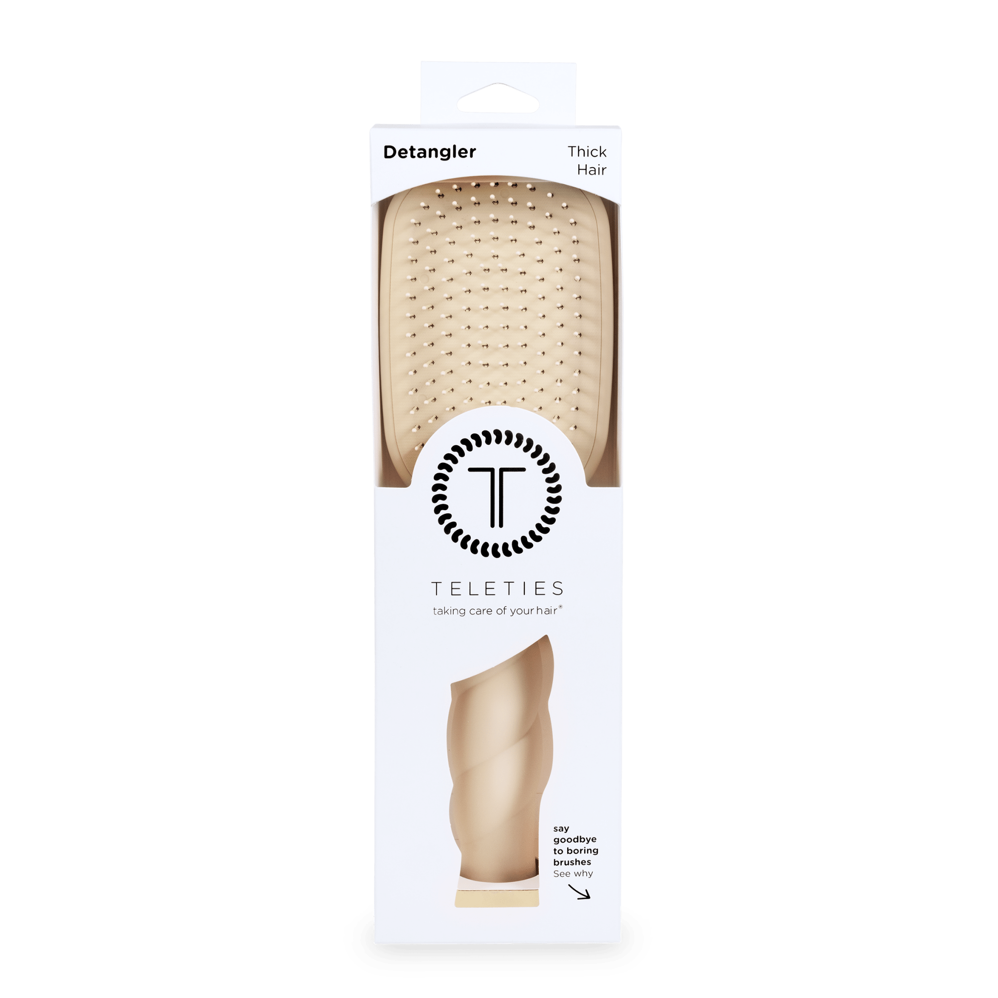 Detangler Hair Brush for Thick Hair - Tan - A'Bekah's Boutique