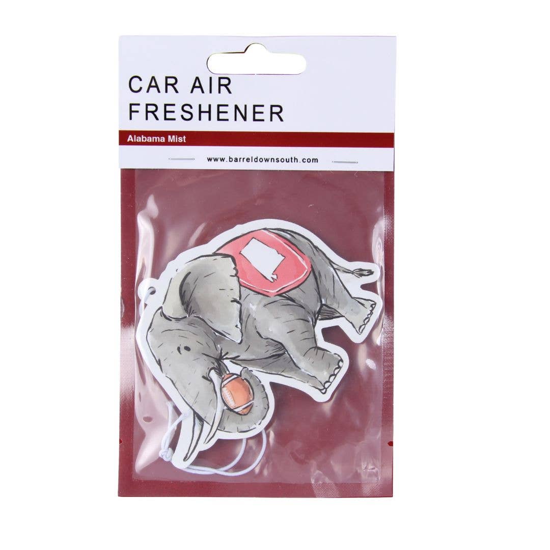Elephant with Football Air Freshener - Alabama Mist - A'Bekah's Boutique