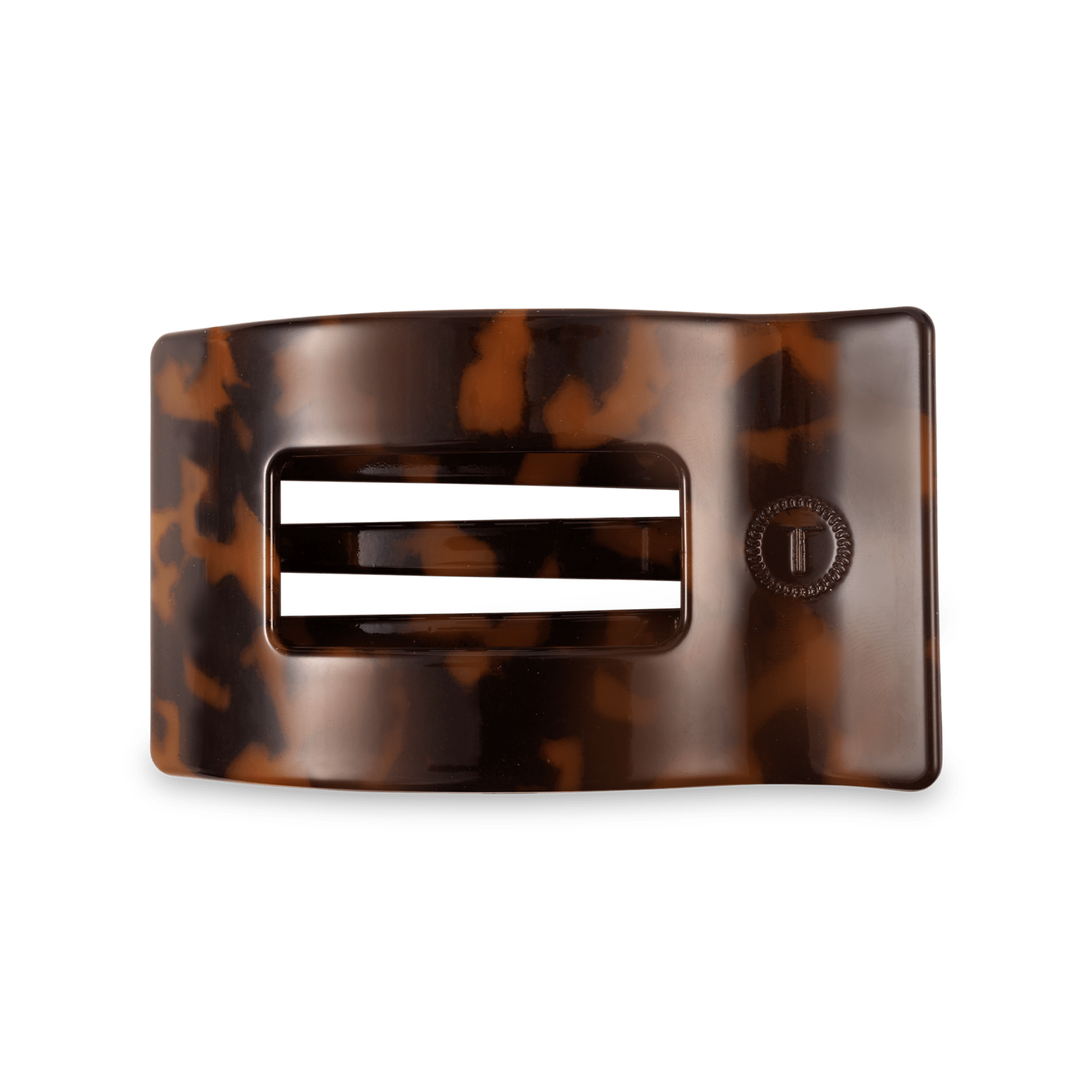 Flat Rectangle Hair Clip | Medium | Tortoise - A'Bekah's Boutique