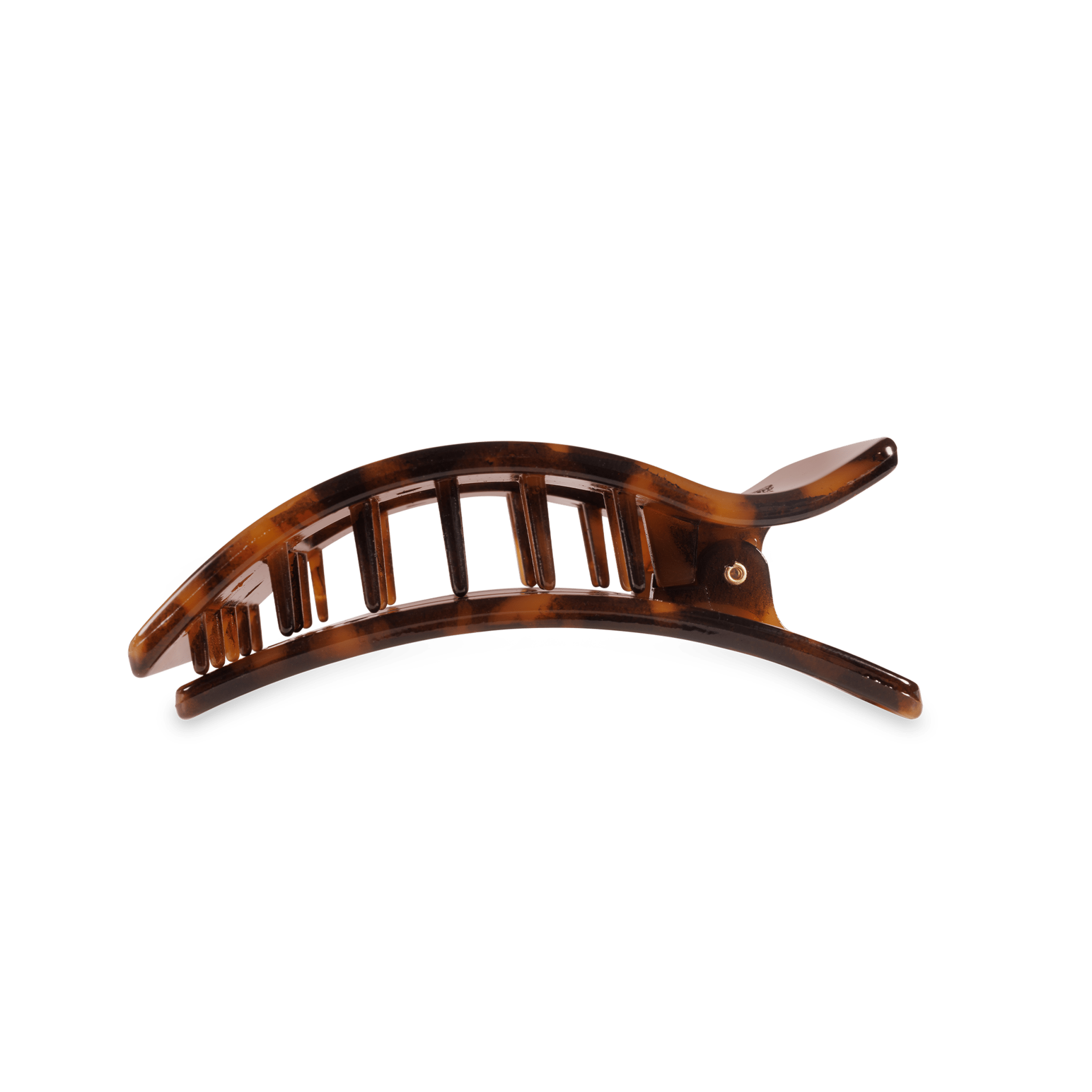 Flat Rectangle Hair Clip | Medium | Tortoise - A'Bekah's Boutique