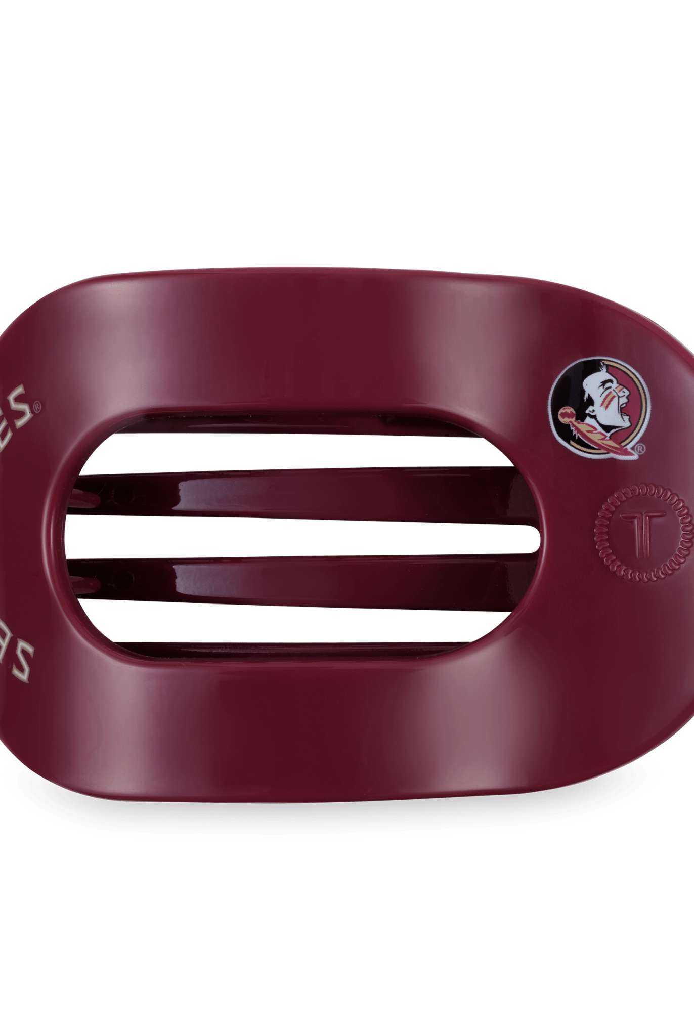 Flat Round Hair Clip | Large | Go Noles! - A'Bekah's Boutique