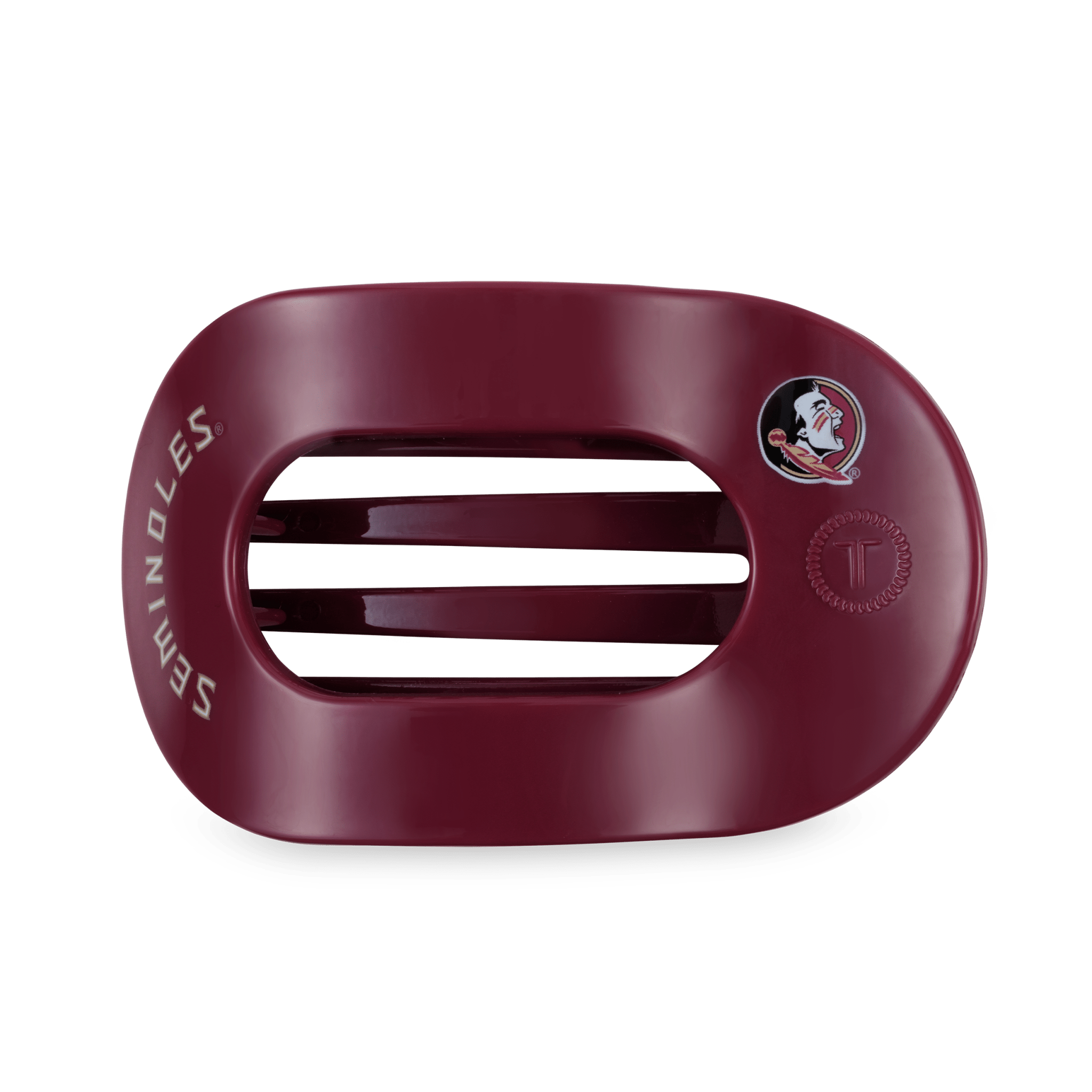 Flat Round Hair Clip | Large | Go Noles! - A'Bekah's Boutique