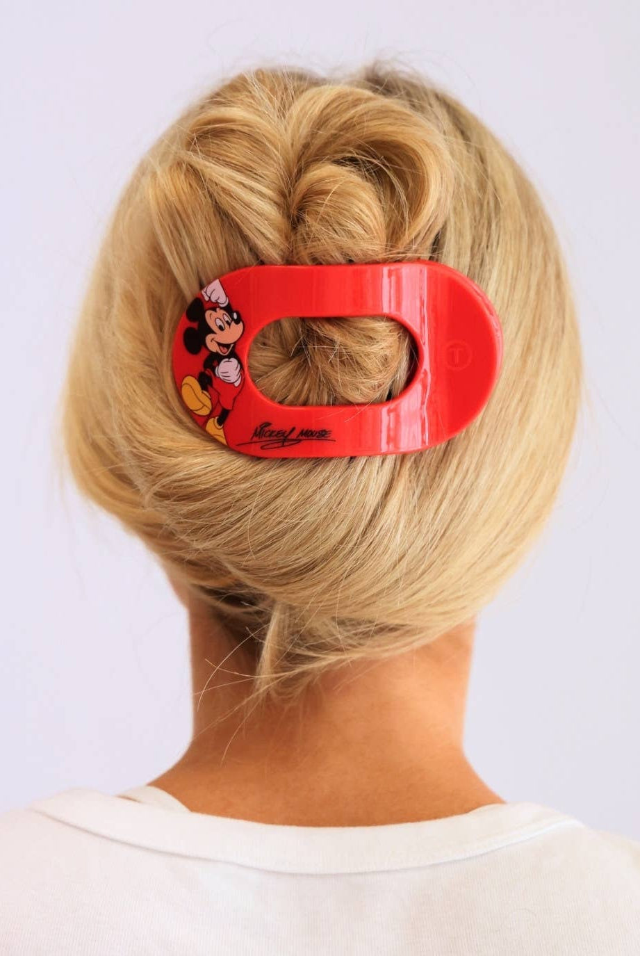 Flat Round Hair Clip | Large | Mickey Mouse - A'Bekah's Boutique