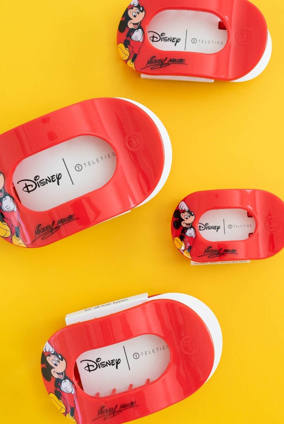 Flat Round Hair Clip | Large | Mickey Mouse - A'Bekah's Boutique