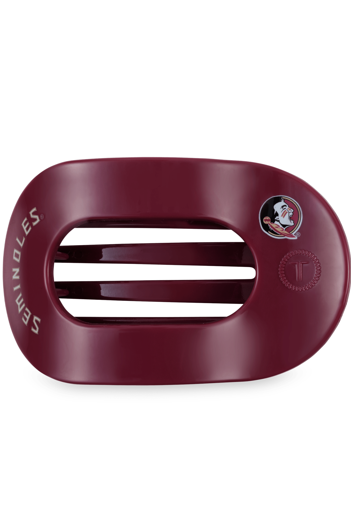 Flat Round Hair Clip | Medium | Go Noles! - A'Bekah's Boutique