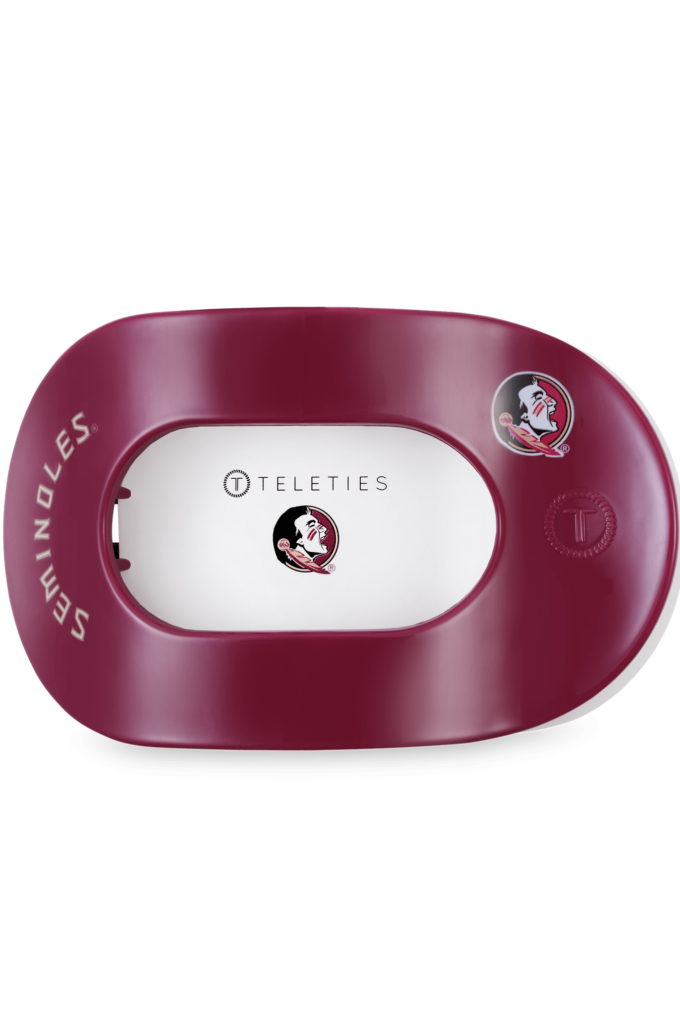 Flat Round Hair Clip | Medium | Go Noles! - A'Bekah's Boutique