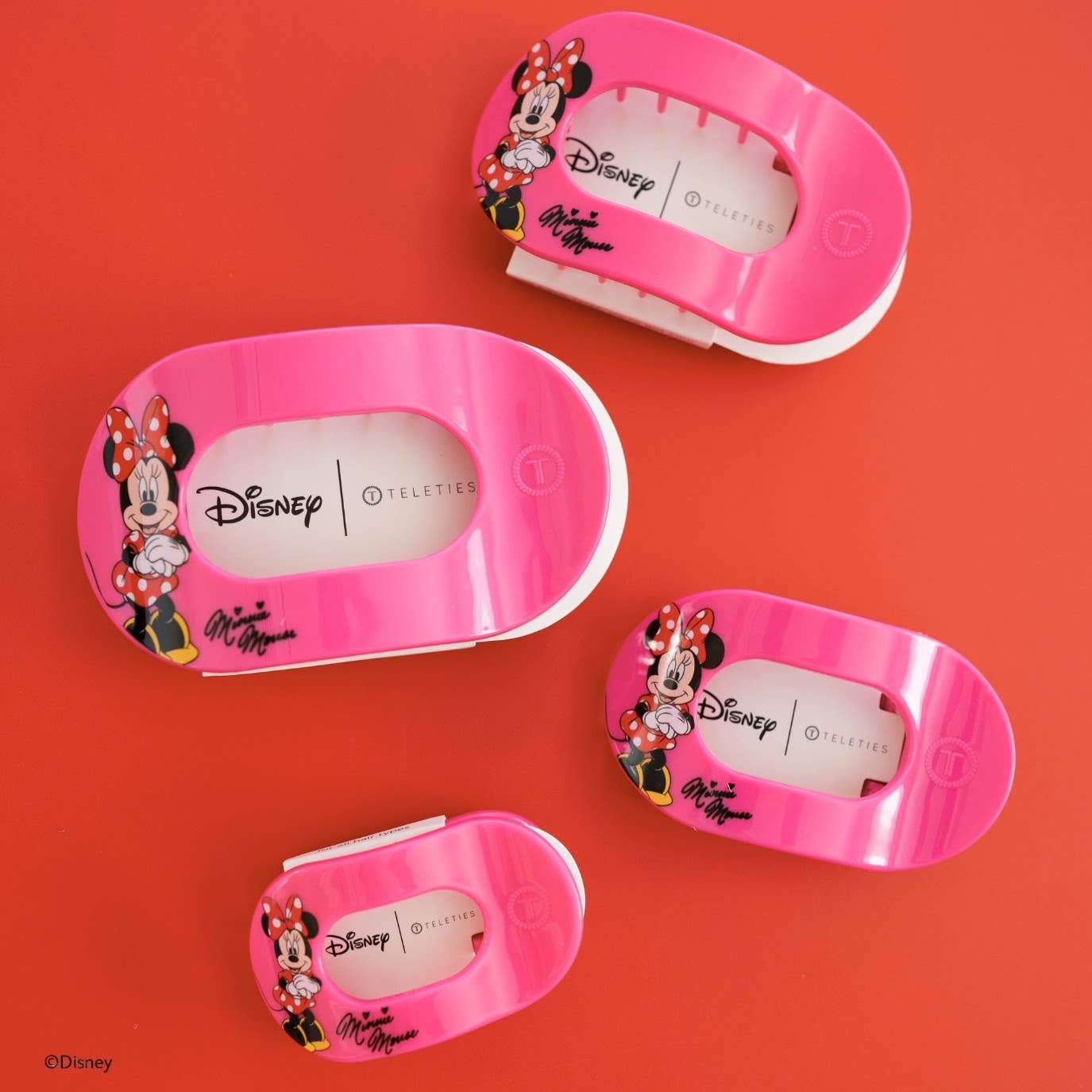 Flat Round Hair Clip | Medium | Minnie Mouse - A'Bekah's Boutique