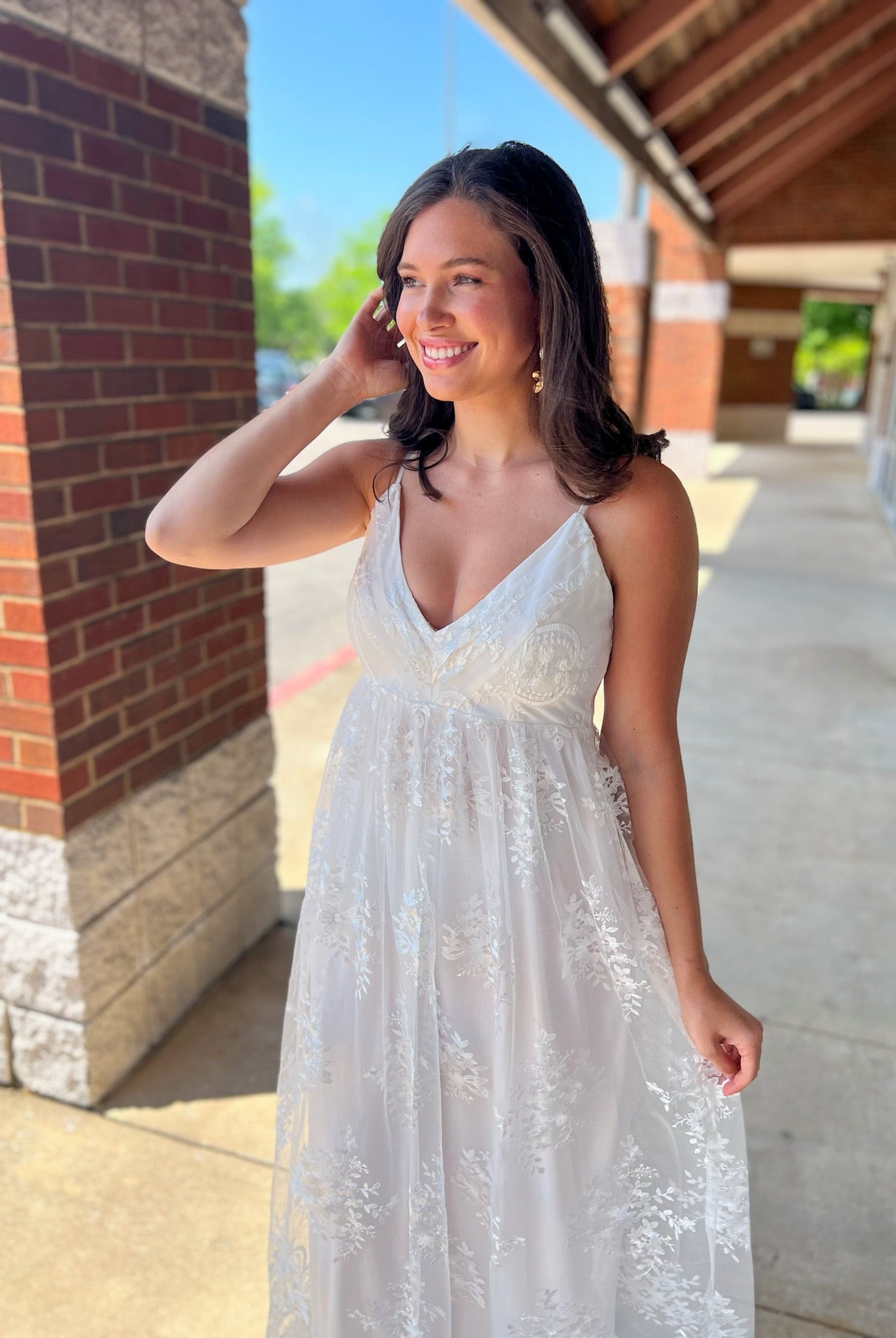 Forever Yours Ivory Lace Crochet Maxi Dress - A'Bekah's Boutique