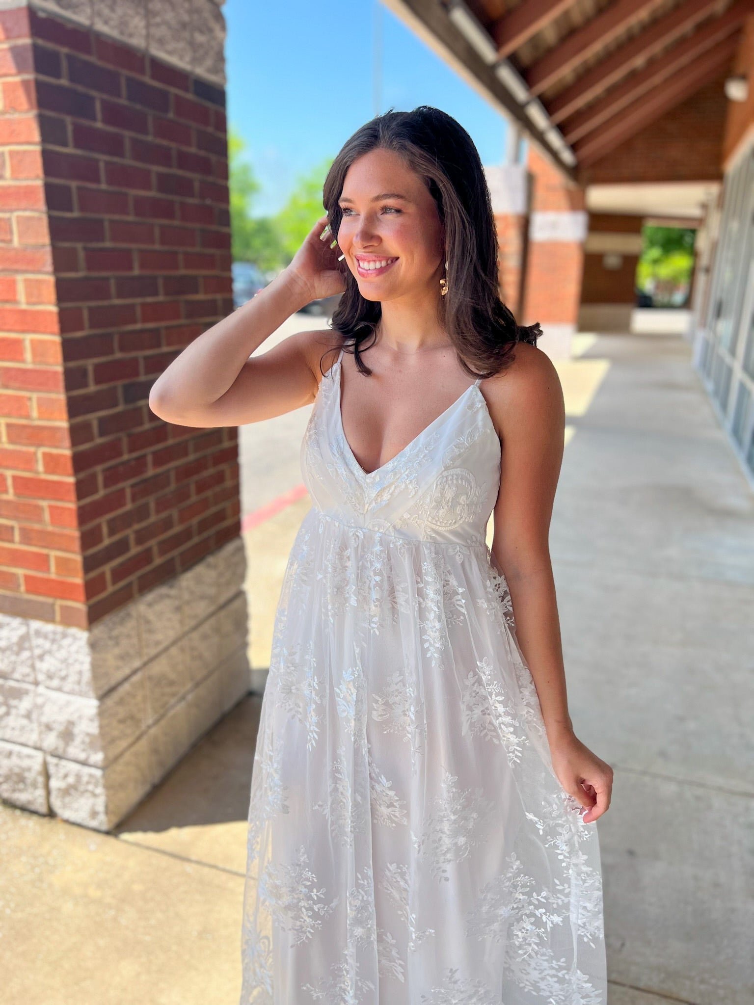 Forever Yours Ivory Lace Crochet Maxi Dress - A'Bekah's Boutique