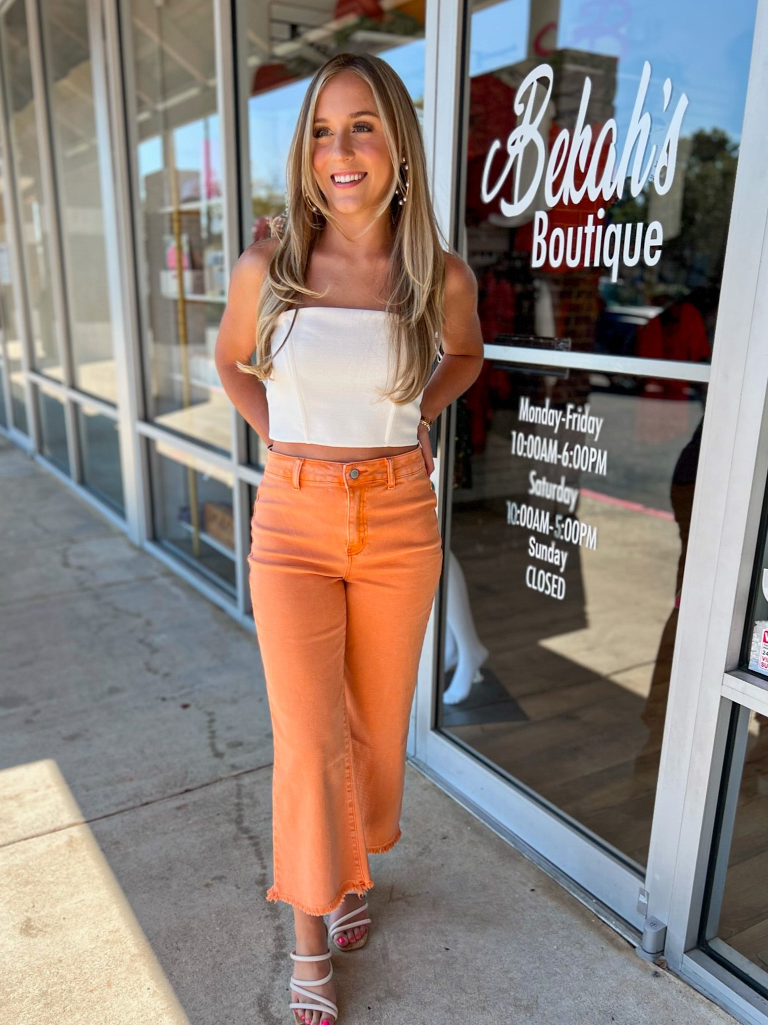 Heat Wave White Crop Tube Top - A'Bekah's Boutique