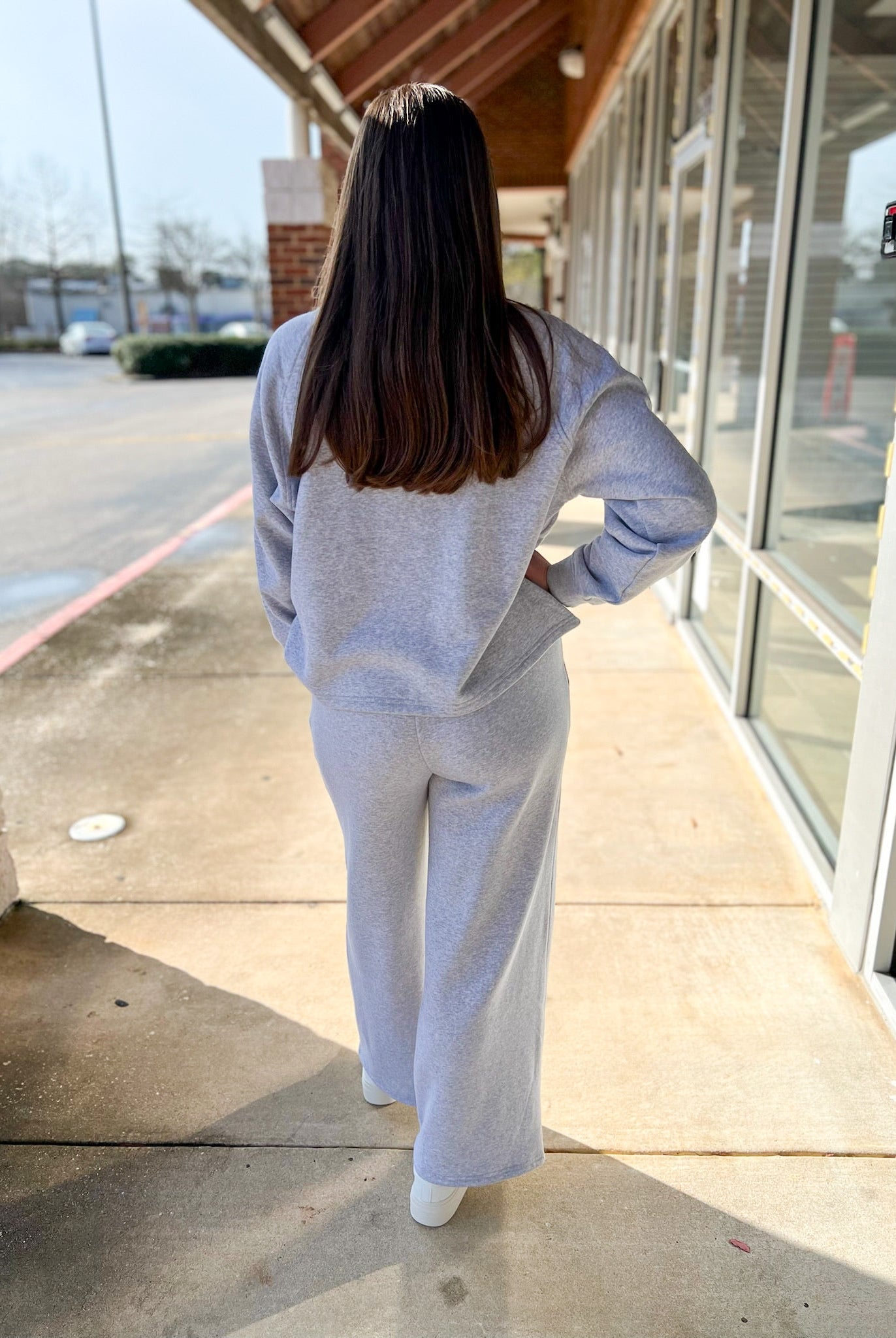 Heather Grey Fleece Pullover and Pants Set - A'Bekah's Boutique