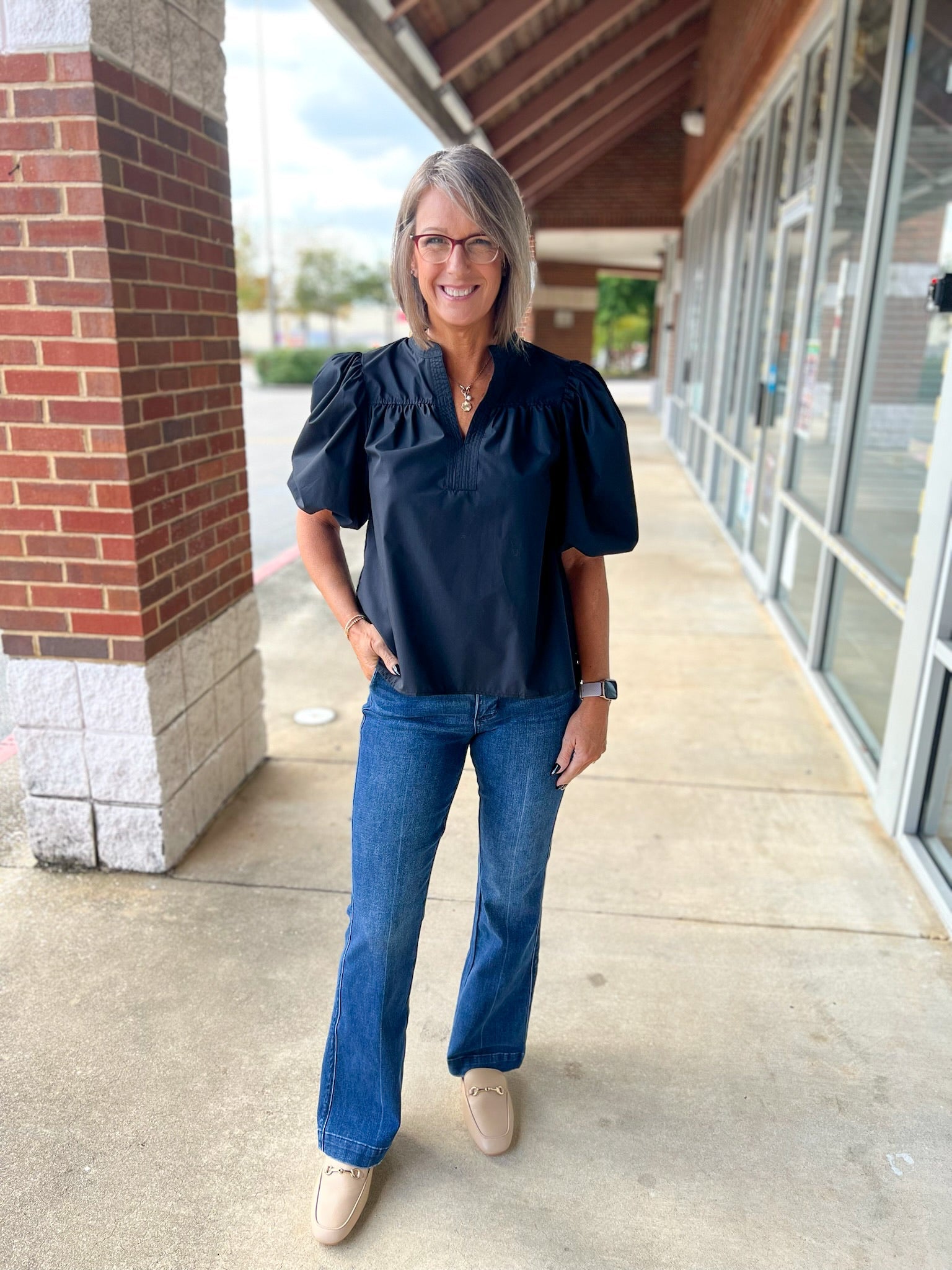 Judy Blue Dark Wash Mid Rise Bootcut Trouser Jeans 32" Inseam - A'Bekah's Boutique