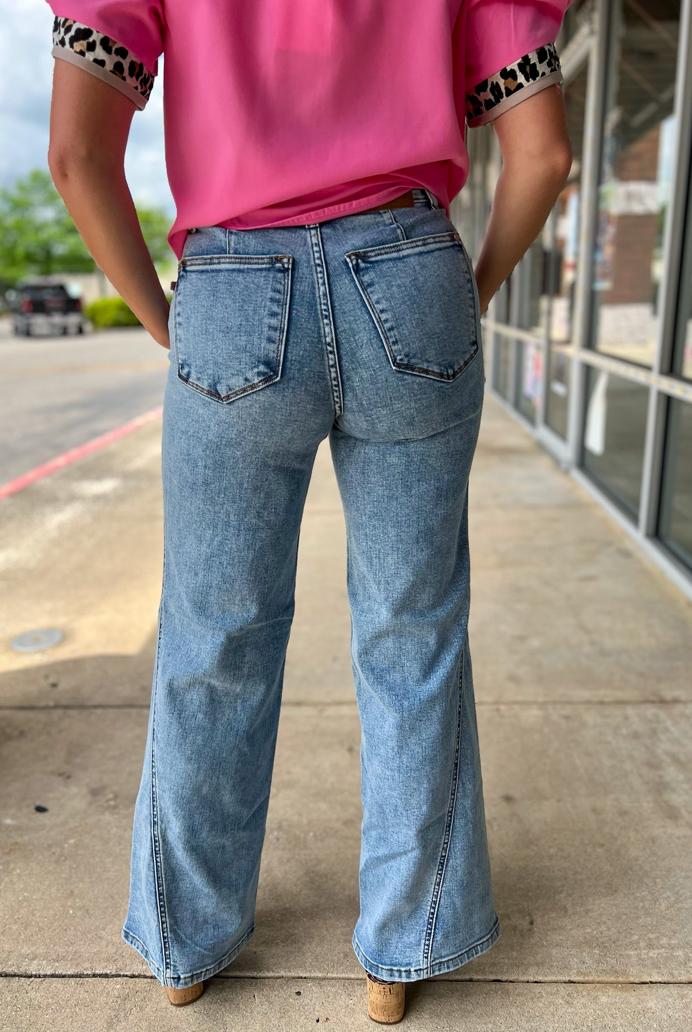 Judy Blue High Waist Stone Wash Retro Fit Jeans with 33" Inseam - A'Bekah's Boutique