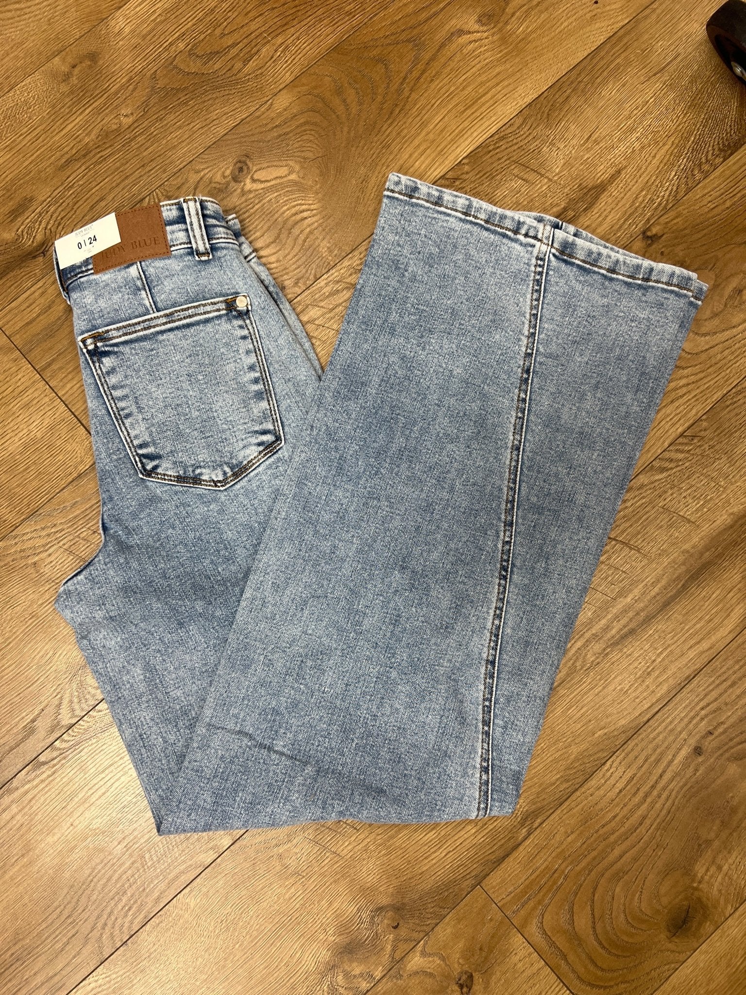 Judy Blue High Waist Stone Wash Retro Fit Jeans with 33" Inseam - A'Bekah's Boutique