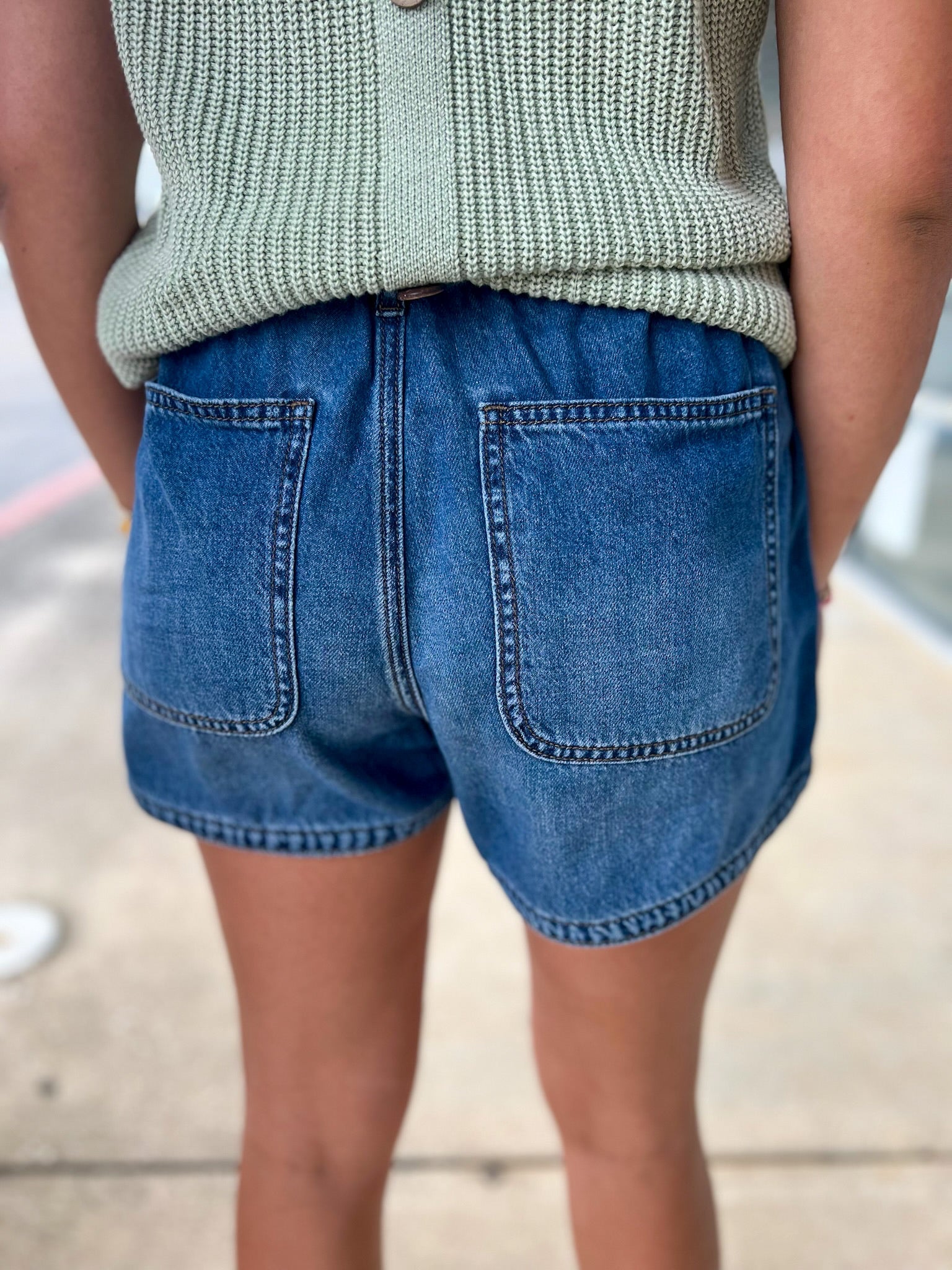 Judy Blue High Waisted Featherweight Boxer Denim Shorts - A'Bekah's Boutique