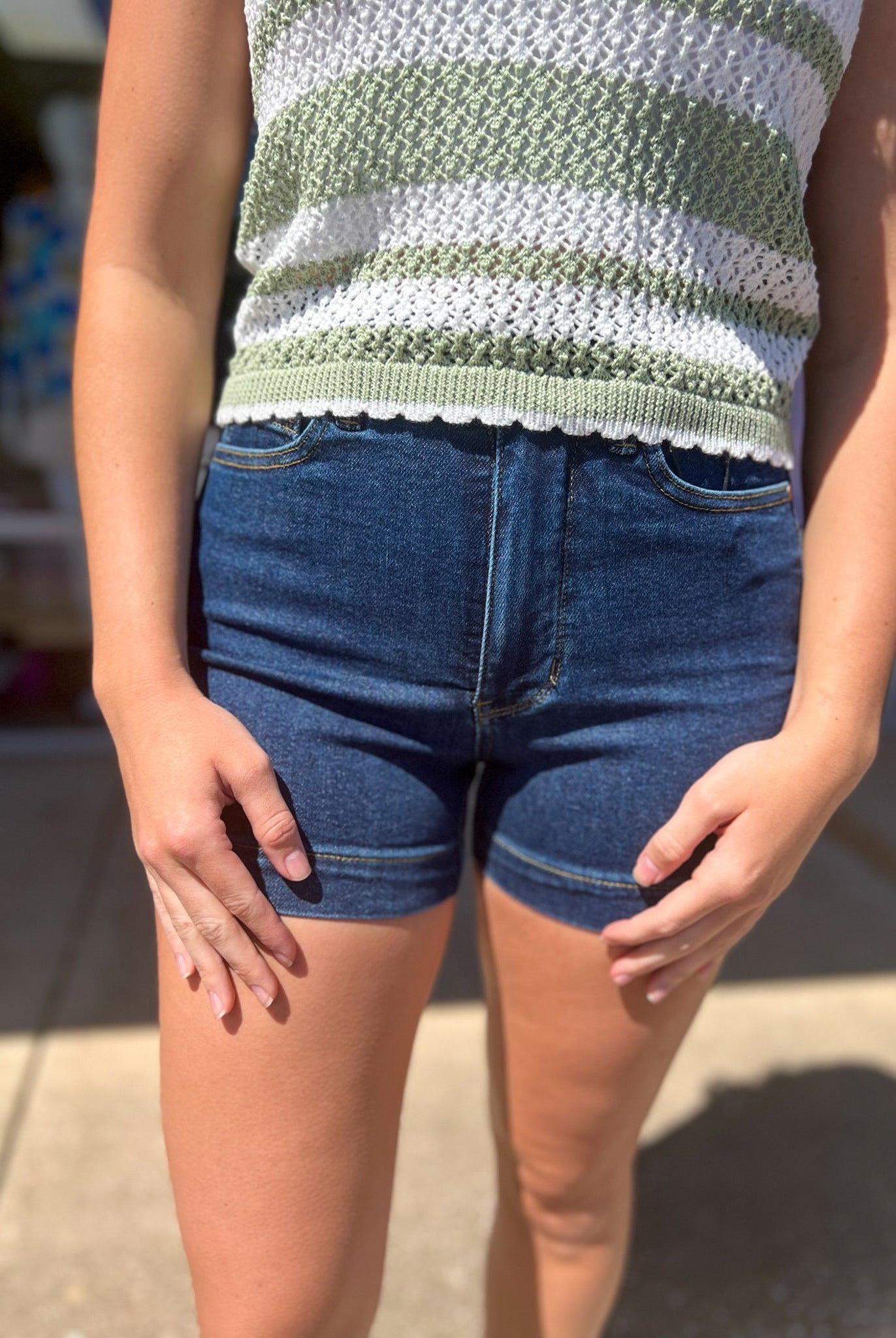 Judy Blue High Waisted Tummy Control 4.25" Inseam Shorts - A'Bekah's Boutique