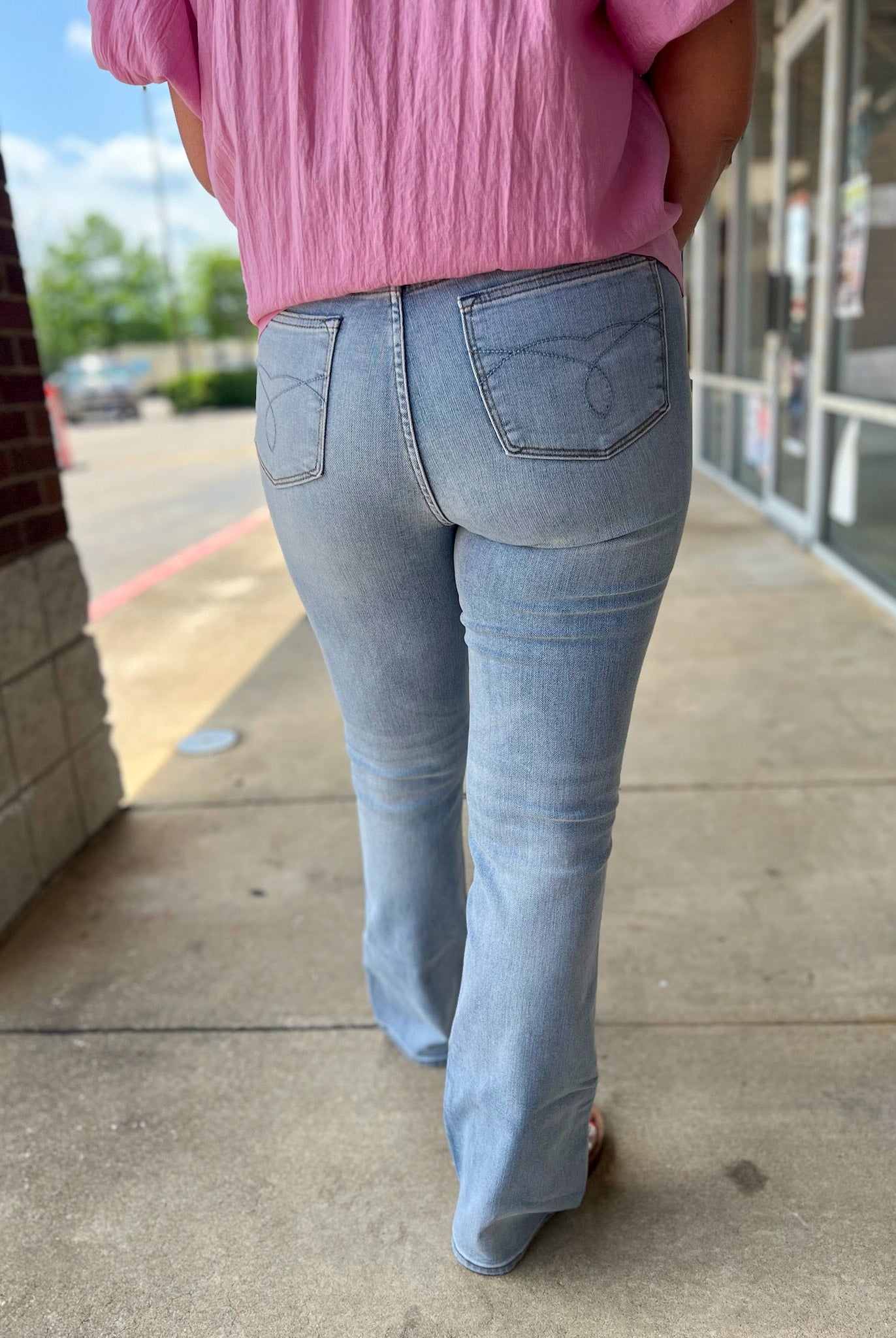 Judy Blue Light Wash High Waisted Bootcut Jeans 34" Inseam - A'Bekah's Boutique