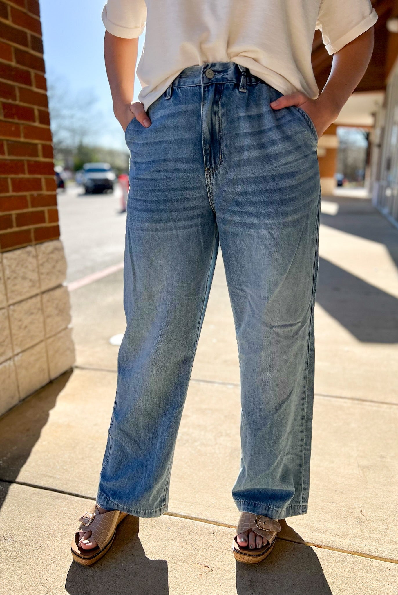 Judy Blue Medium Denim Featherweight Jeans 31" Inseam - A'Bekah's Boutique