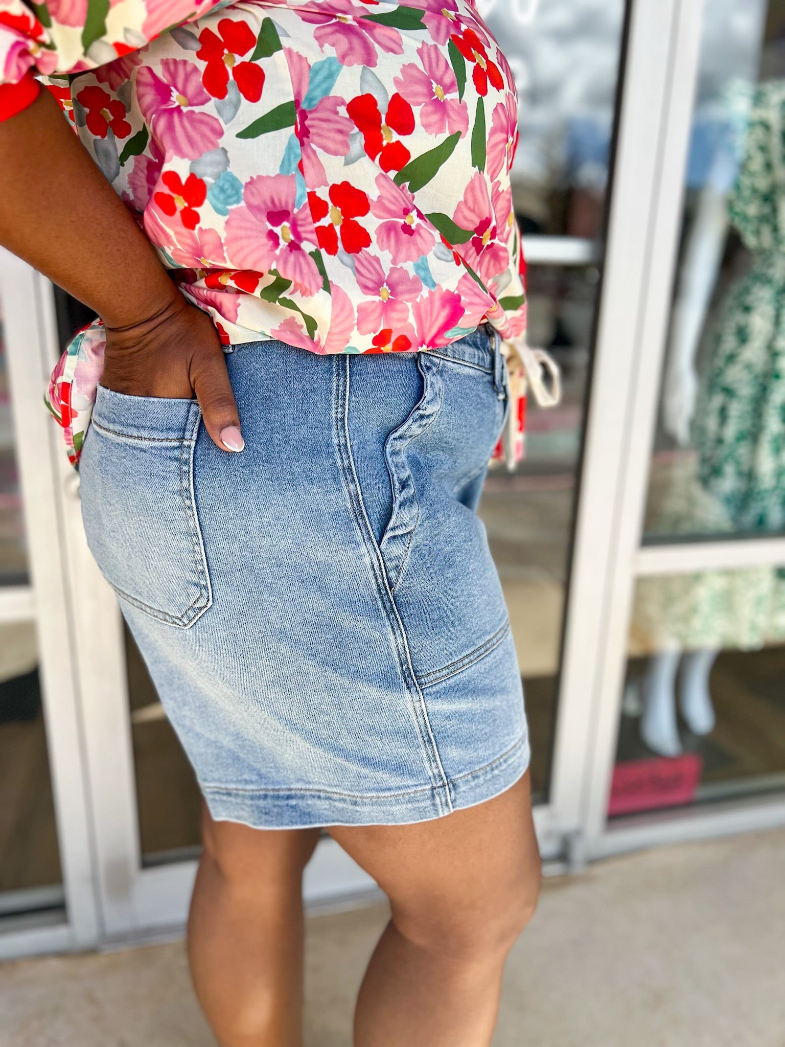 Judy Blue Vintage Wash High Waisted Jogger Shorts (C) - A'Bekah's Boutique