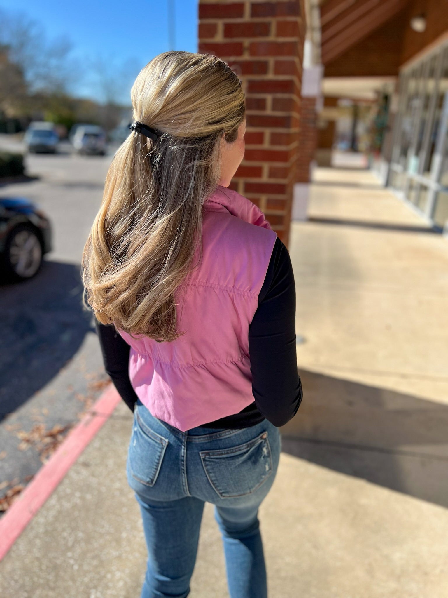 Just One Chance Pink Zip Front Puffer Vest - A'Bekah's Boutique