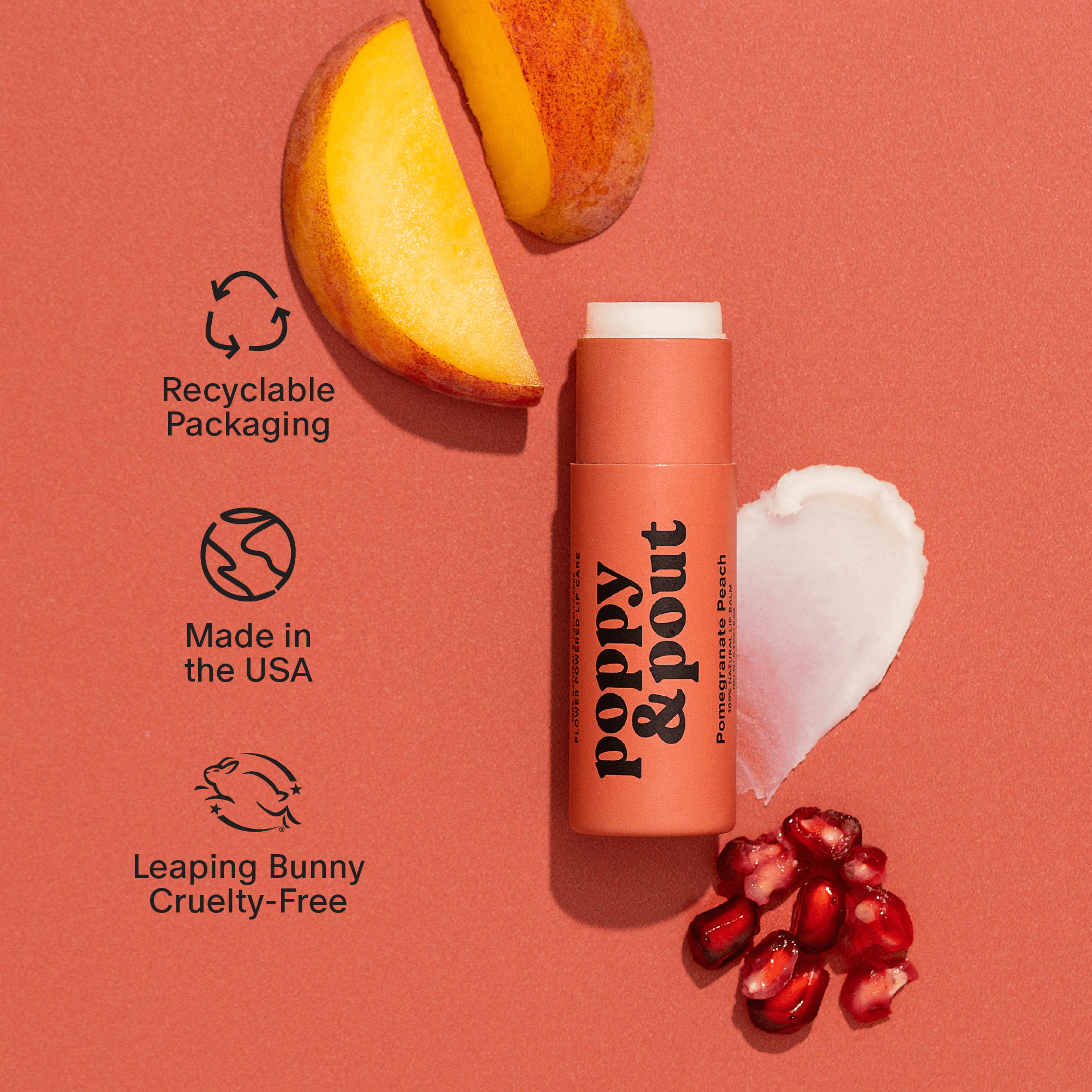 Lip Balm, Pomegranate Peach - A'Bekah's Boutique