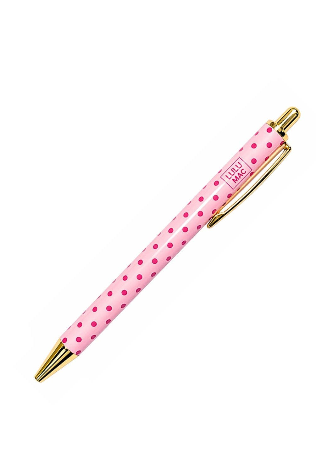 LM - PEN - PD Pink/Hot Pink Dot Ink Pen - A'Bekah's Boutique